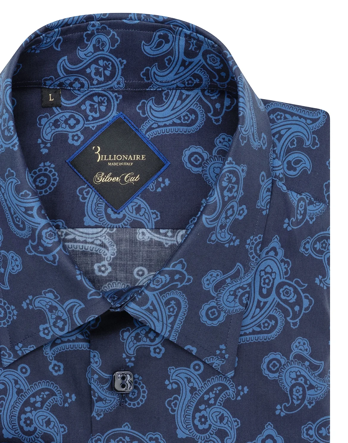 Shirt Gold Cut LS/Milano Paisley, цвет: Синий