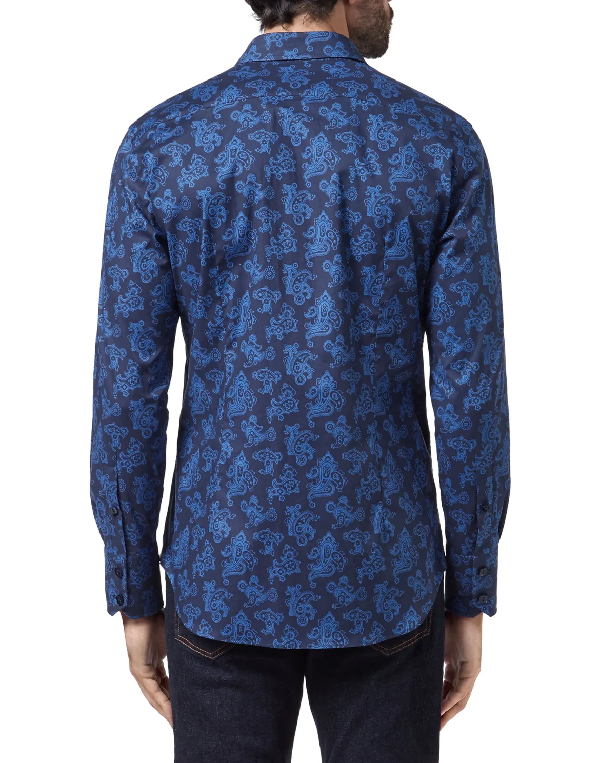 Shirt Gold Cut LS/Milano Paisley, цвет: Синий