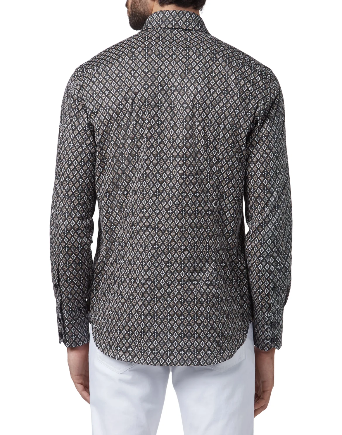 Shirt Silver Cut LS/Flavio Geometric, цвет: Черный