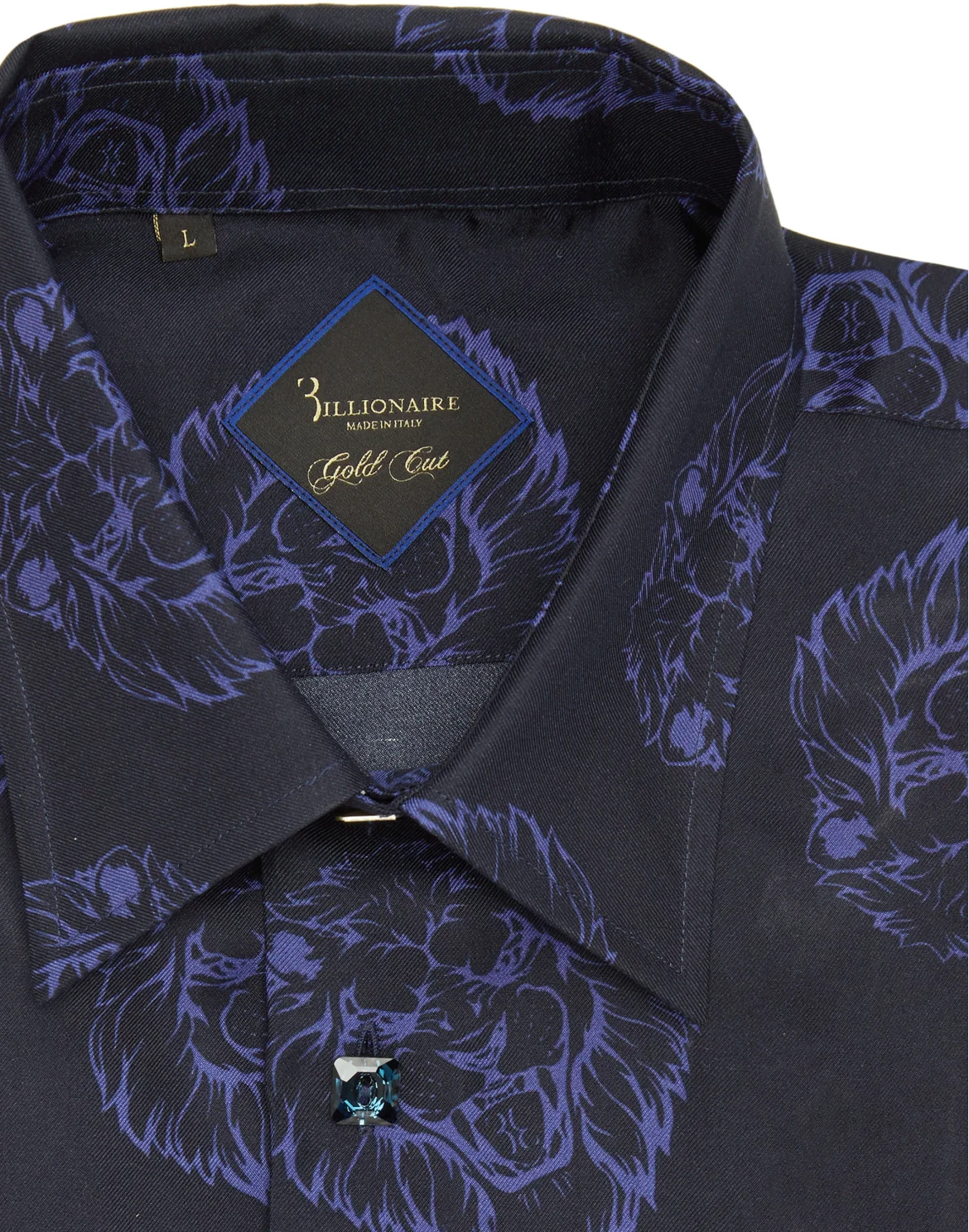 Shirt Gold Cut LS/Milano Baroque, цвет: Синий
