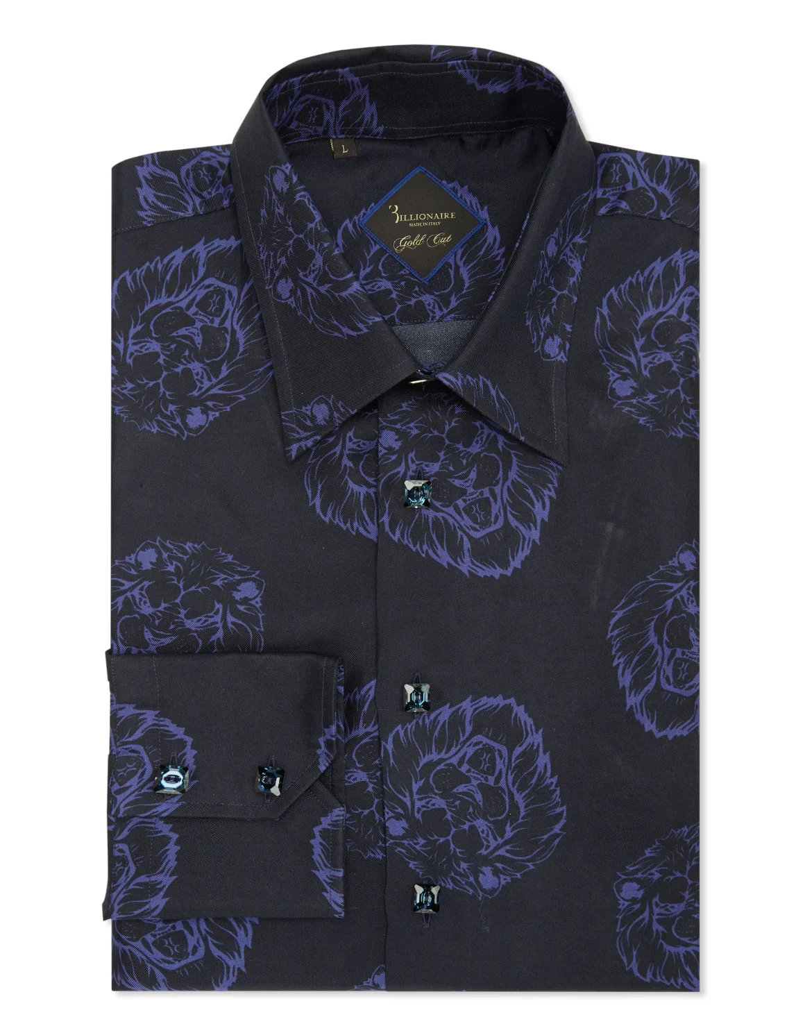Shirt Gold Cut LS/Milano Baroque, цвет: Синий