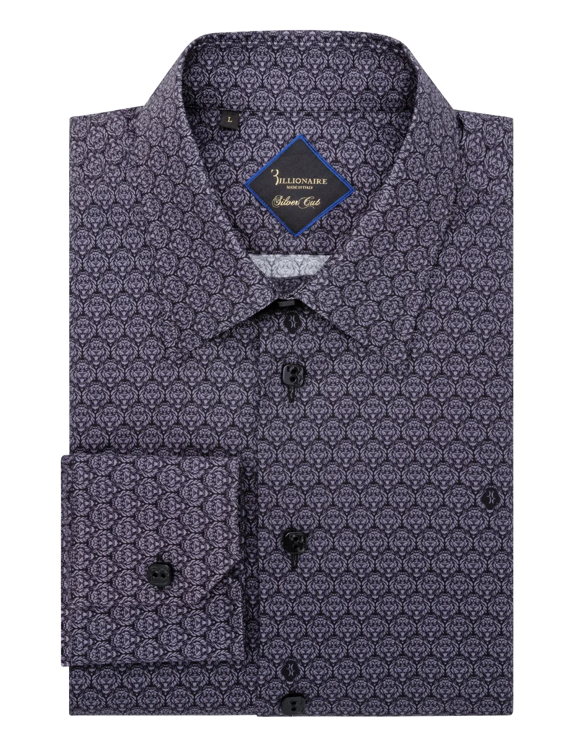 Shirt Silver Cut LS/Milano Lion, цвет: Черный
