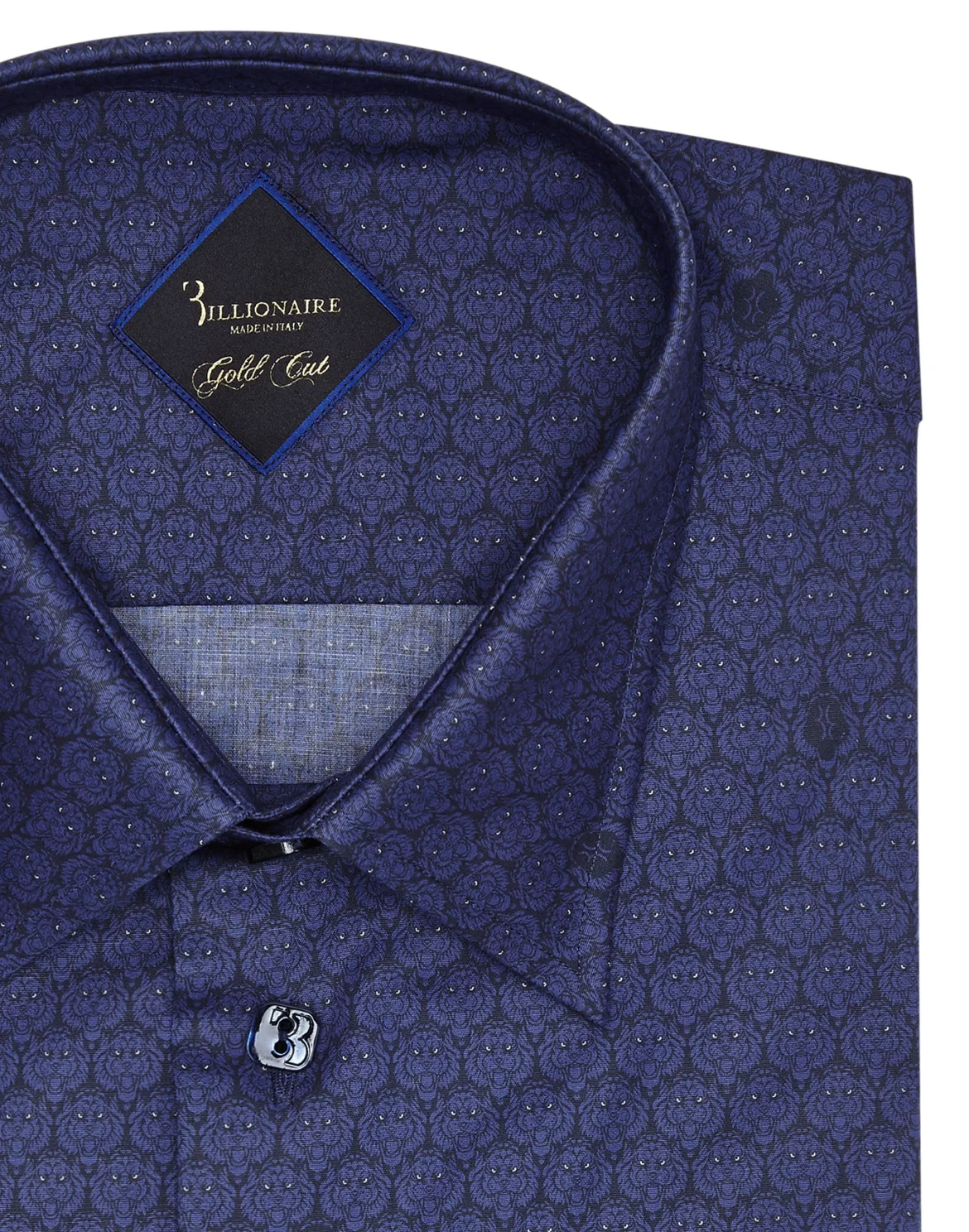 Shirt Gold Cut LS/Milano Lion, цвет: Синий