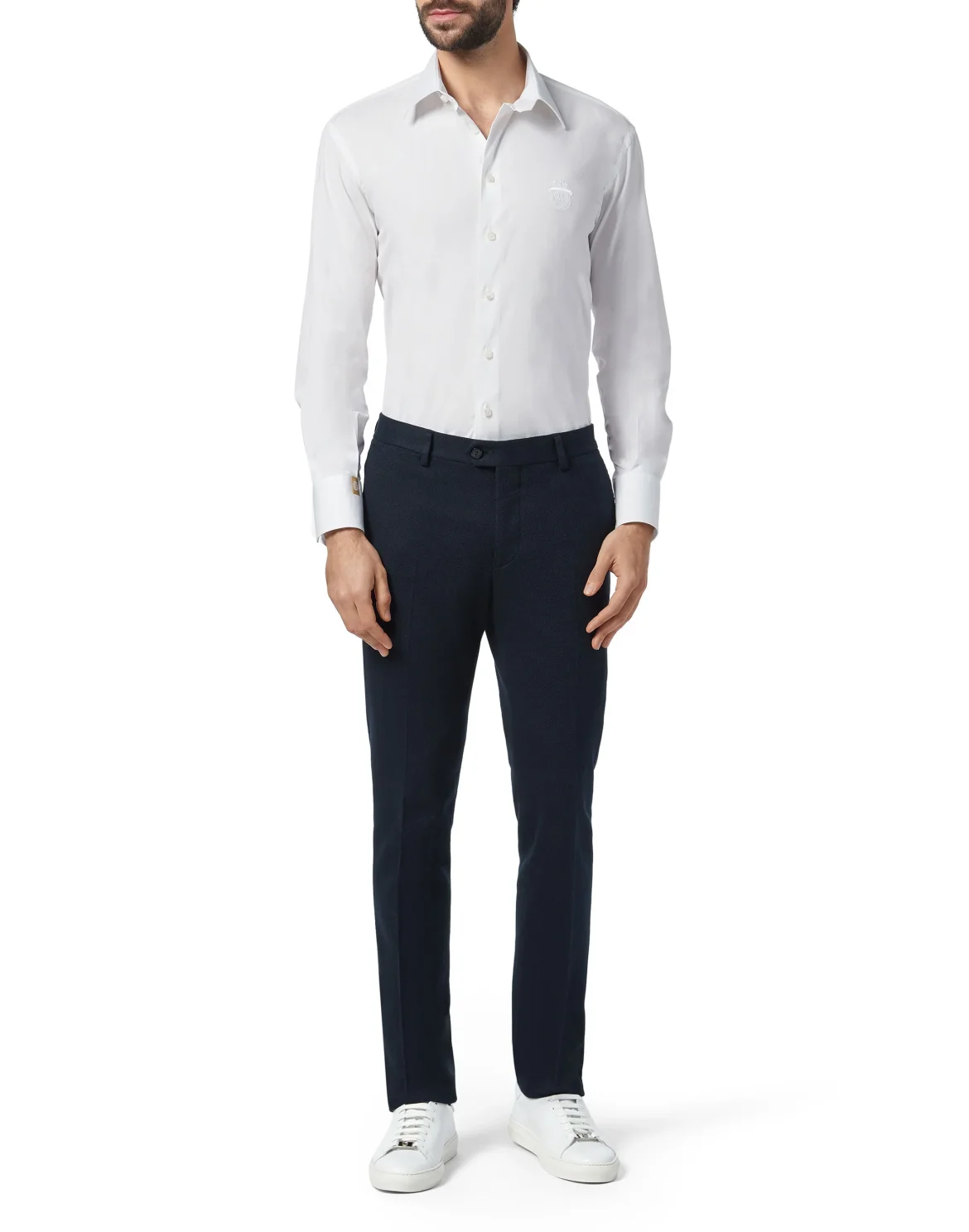 Long Trousers Chino Regular Fit Crest, цвет: Синий