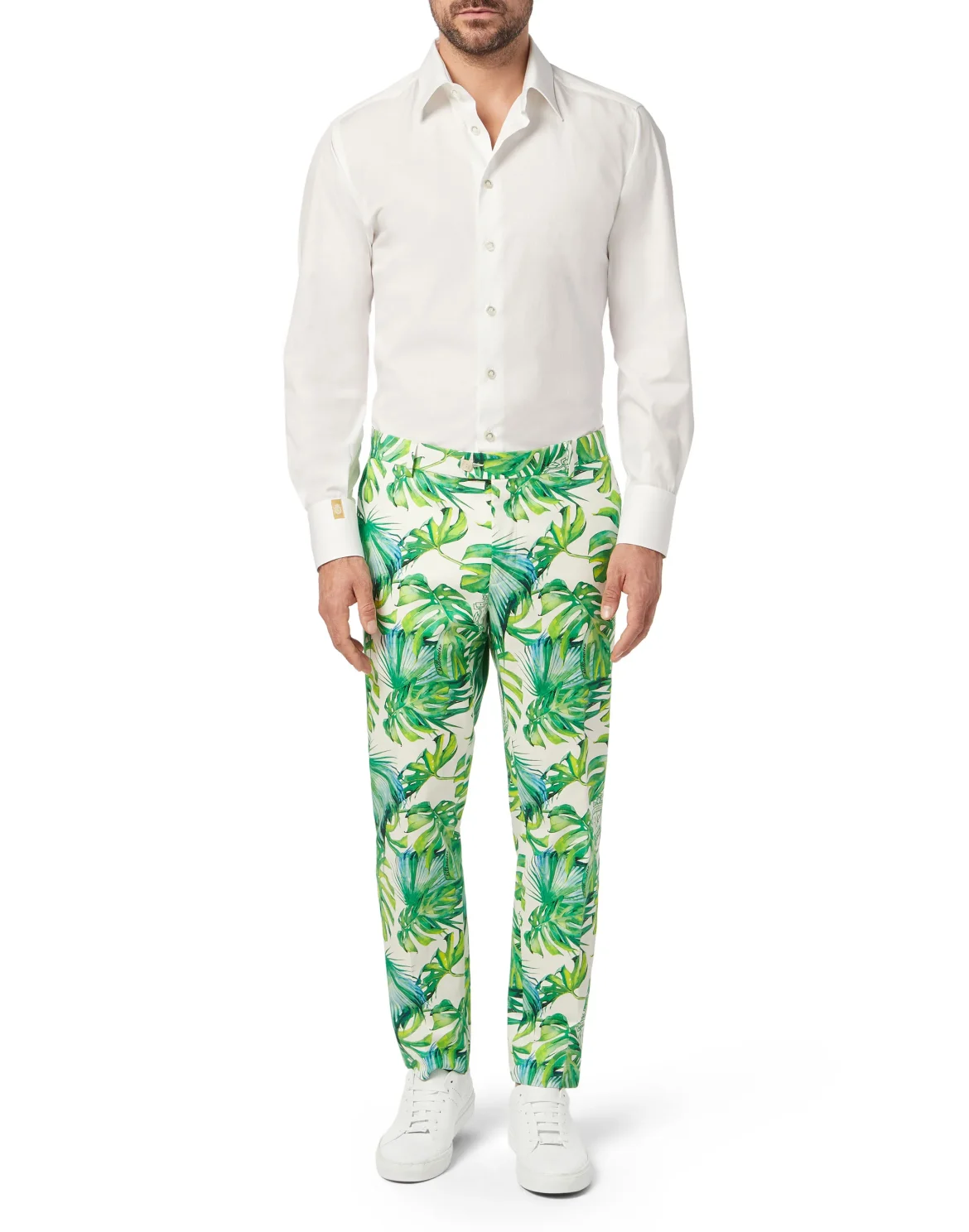 Slim Trousers FS Palms, цвет: Белый