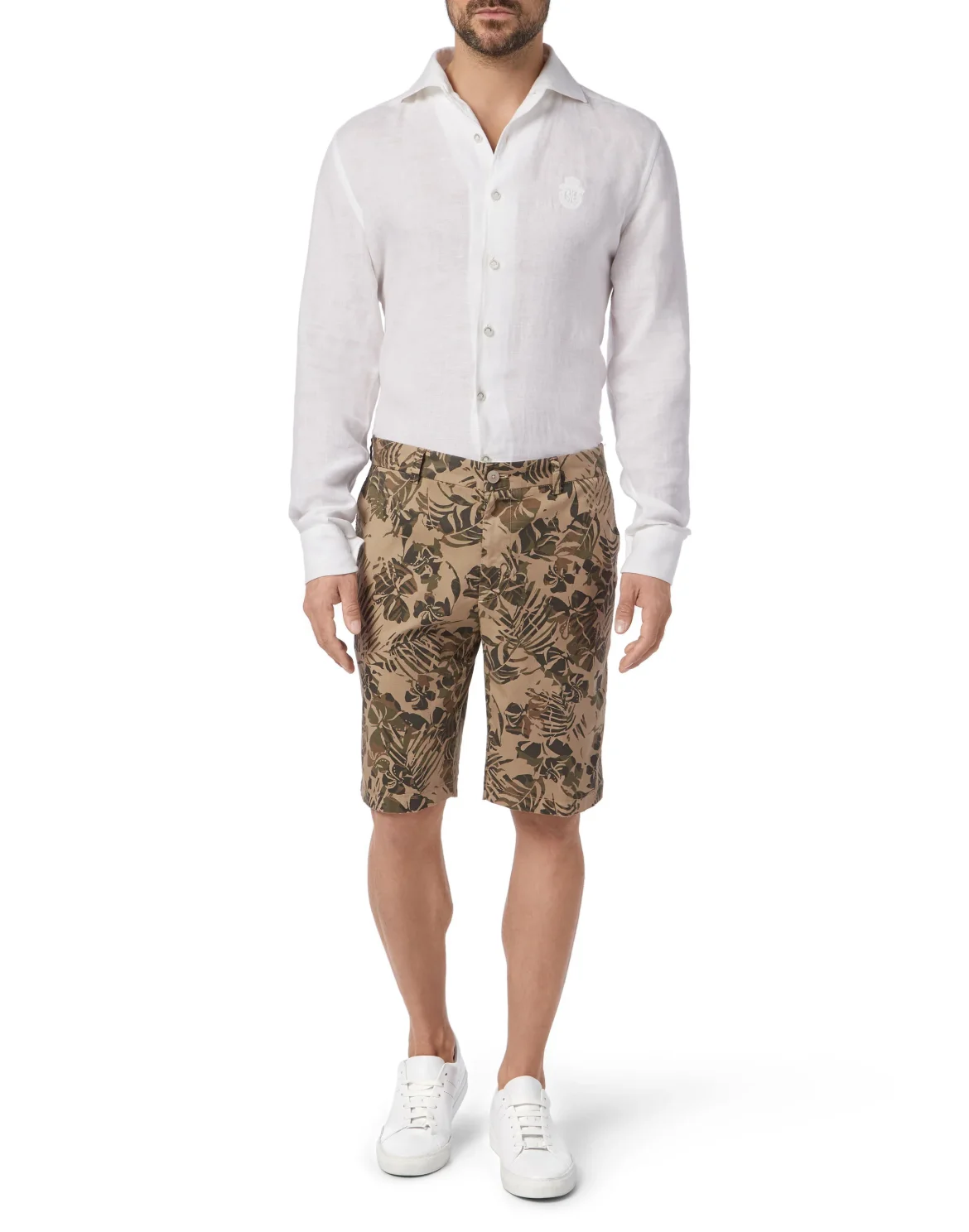 Short Trousers Slim Fit Double B, цвет: Бежевый