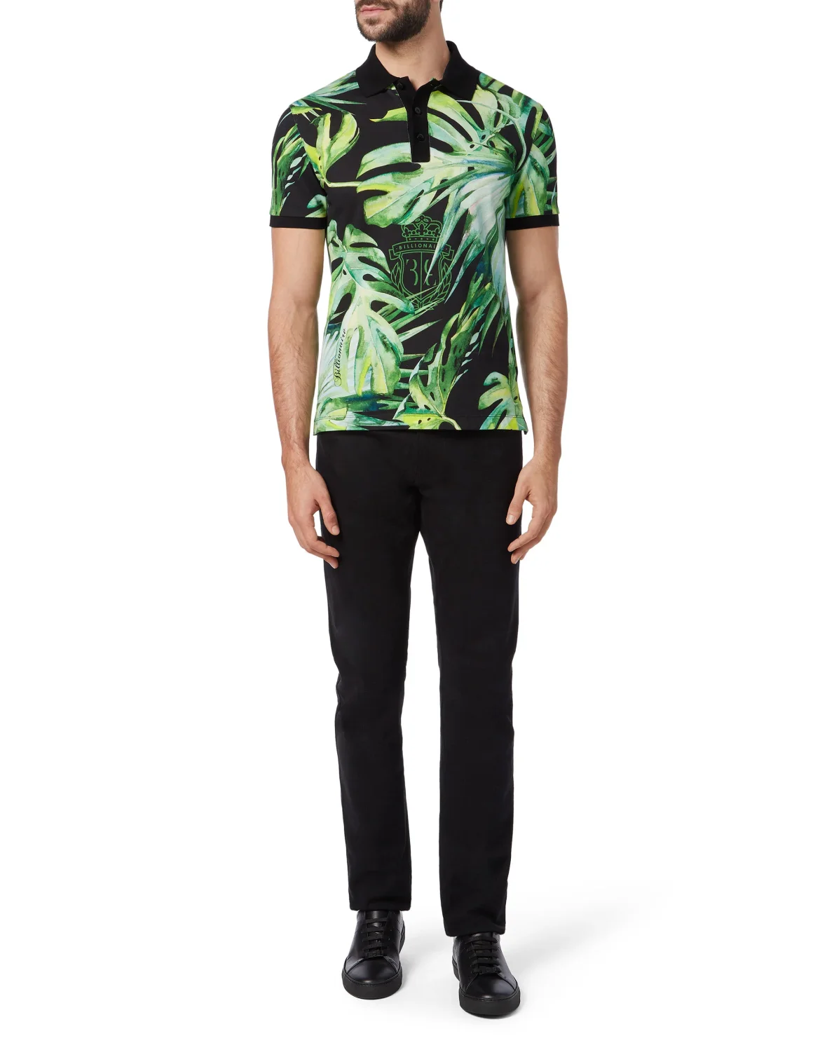 Polo shirt SS Palms, цвет: Черный
