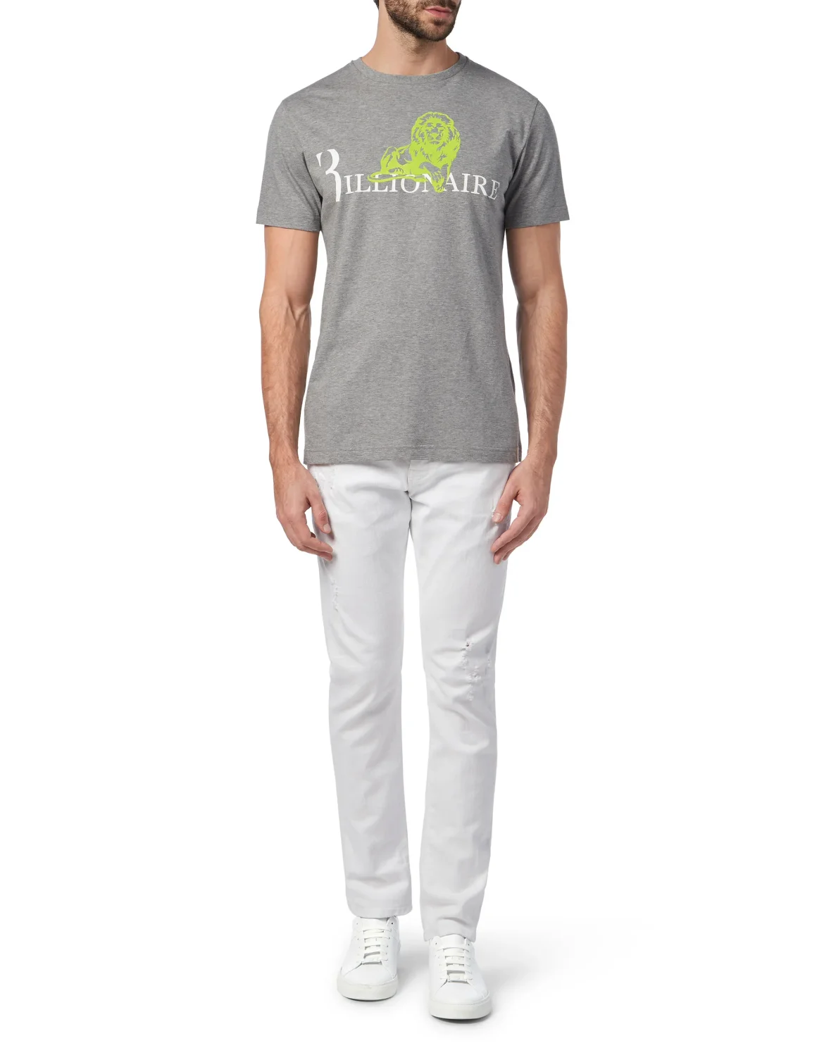 T-shirt Round Neck SS Lion, цвет: Серый