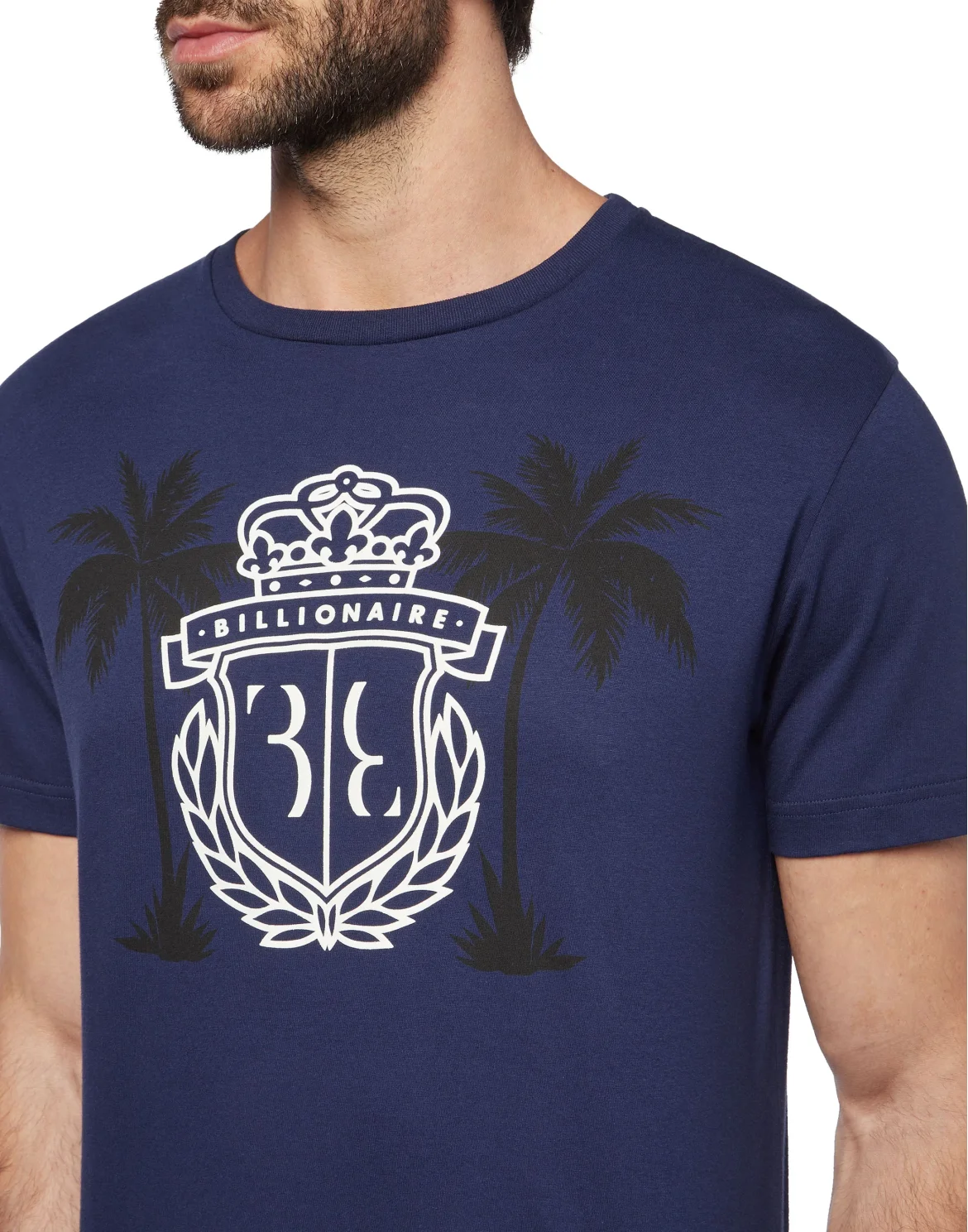 T-shirt Round Neck SS Palms, цвет: Синий