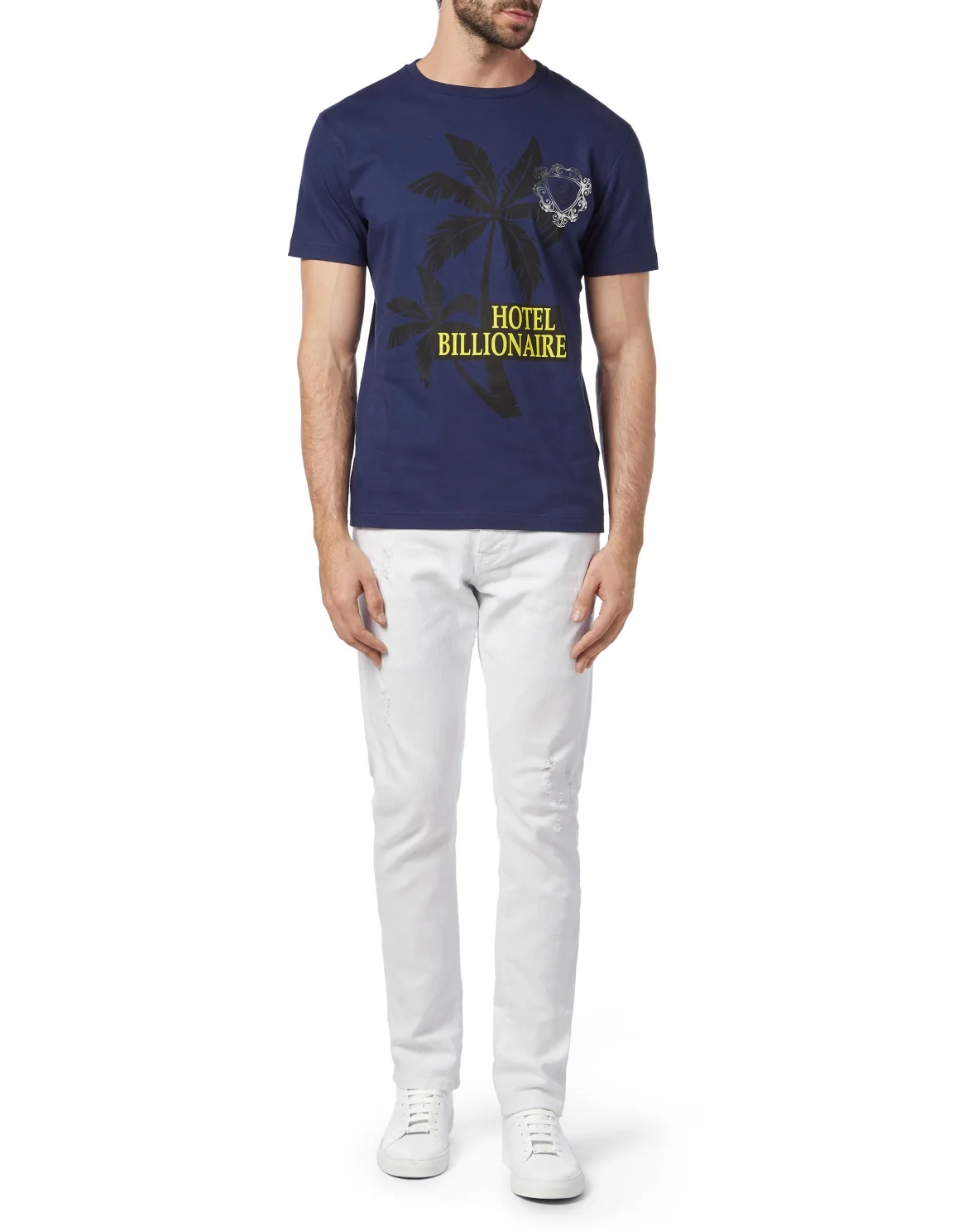 T-shirt Round Neck SS Palms, цвет: Синий