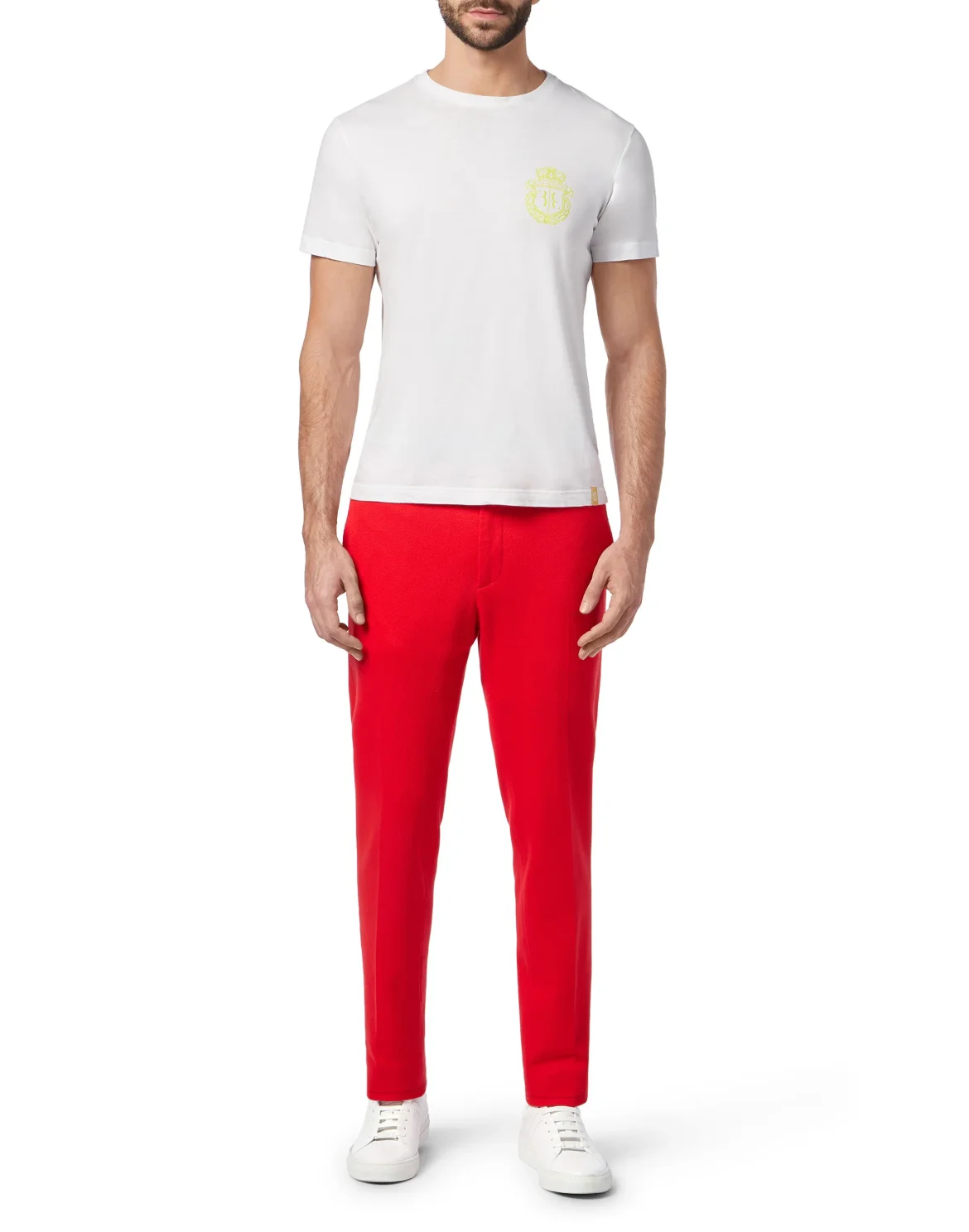 T-shirt Round Neck SS Palms, цвет: Белый