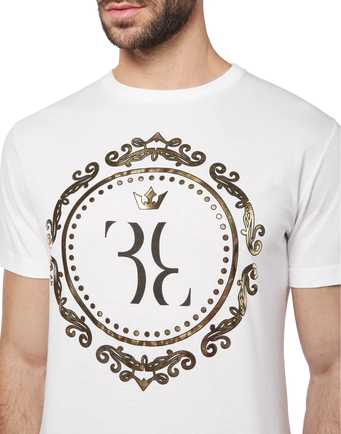 T-shirt Round Neck SS Baroque, цвет: Белый