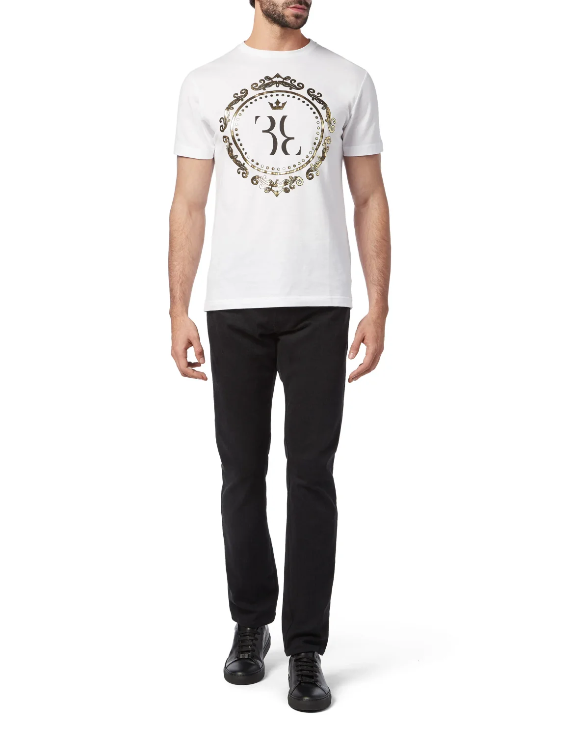 T-shirt Round Neck SS Baroque, цвет: Белый