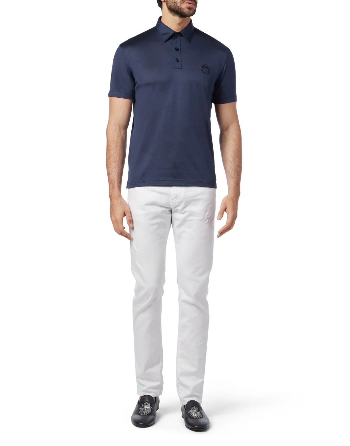 Polo shirt SS Crest, цвет: Синий
