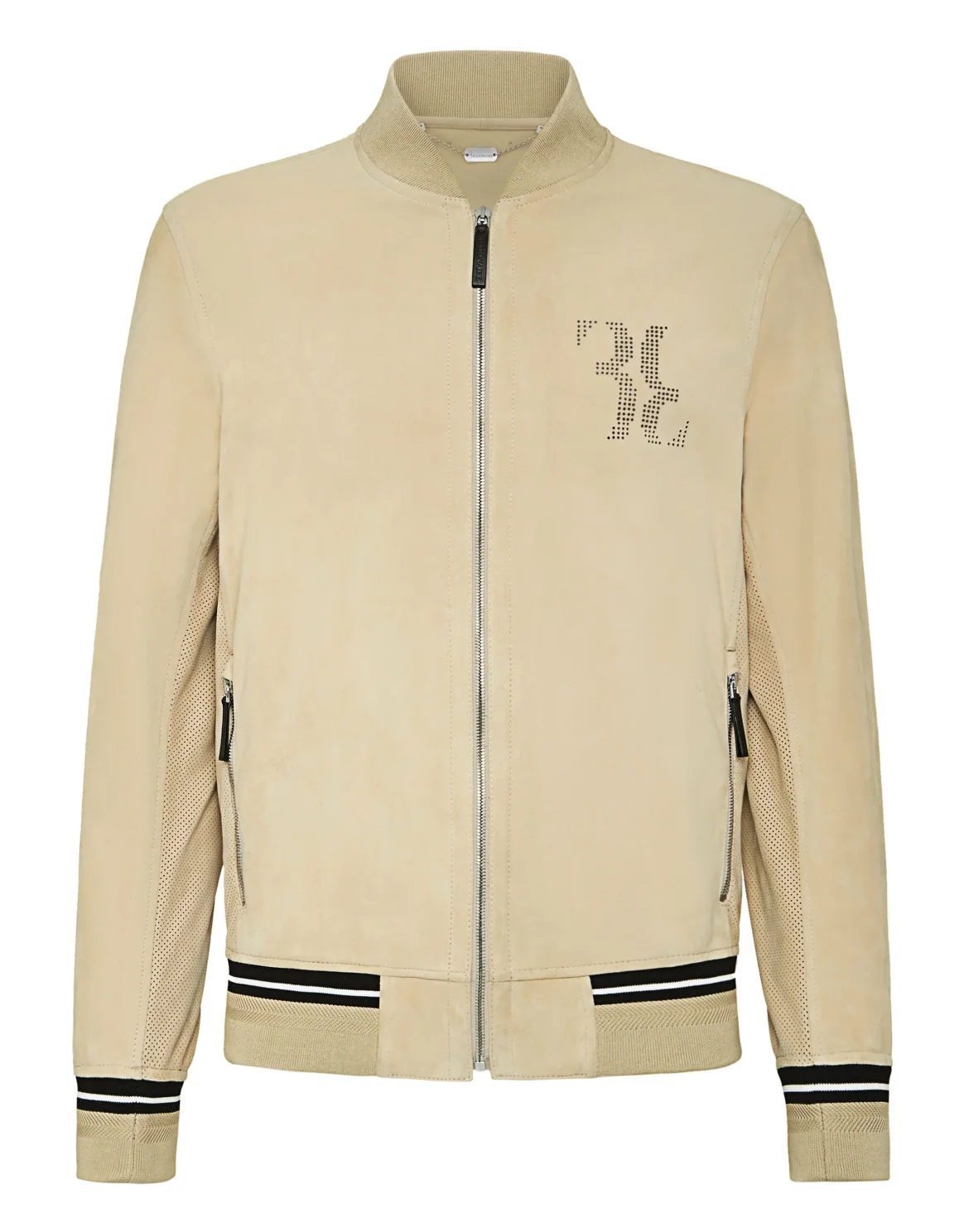 Leather Bomber Double B, цвет: Бежевый