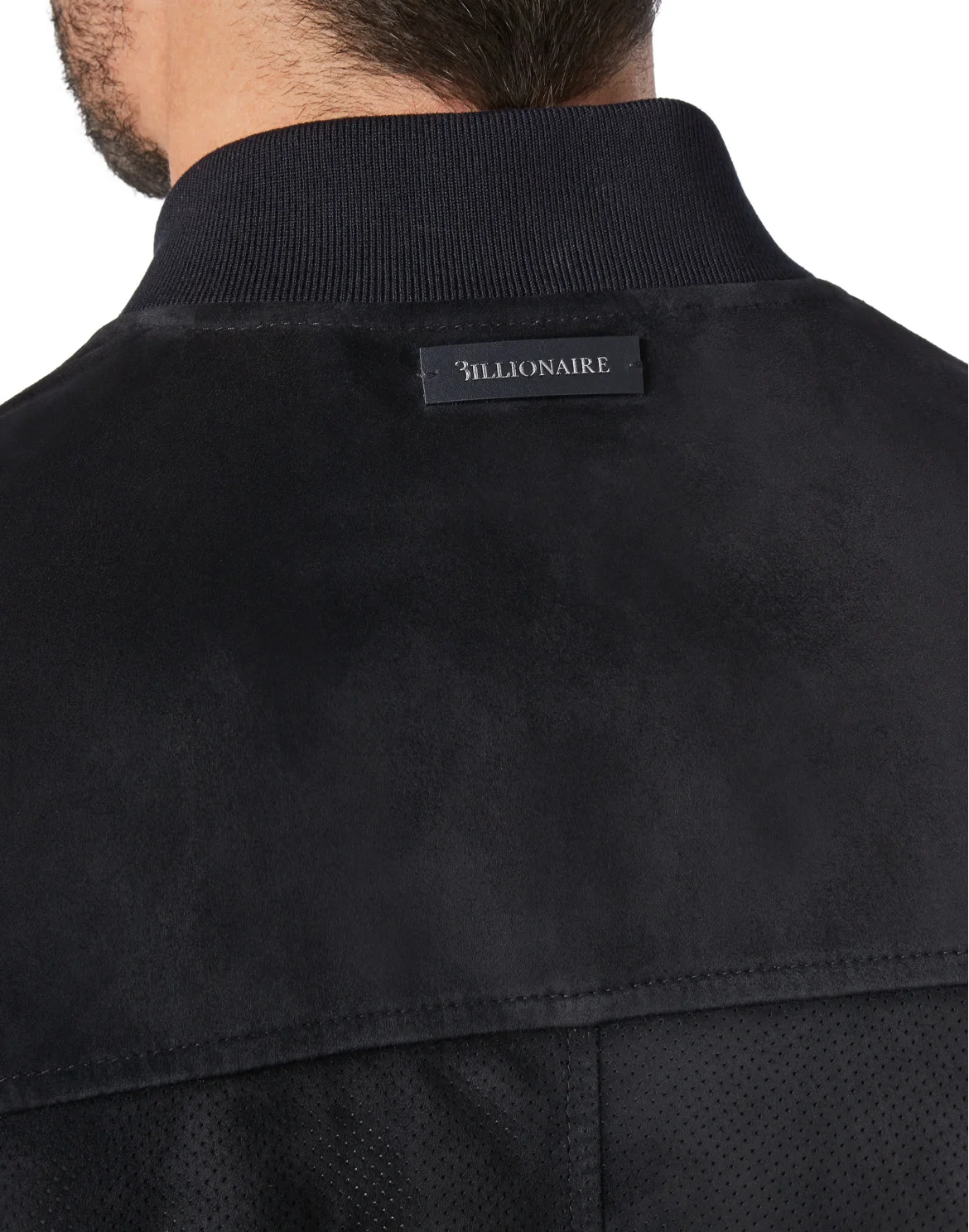Leather Bomber Double B, цвет: Синий