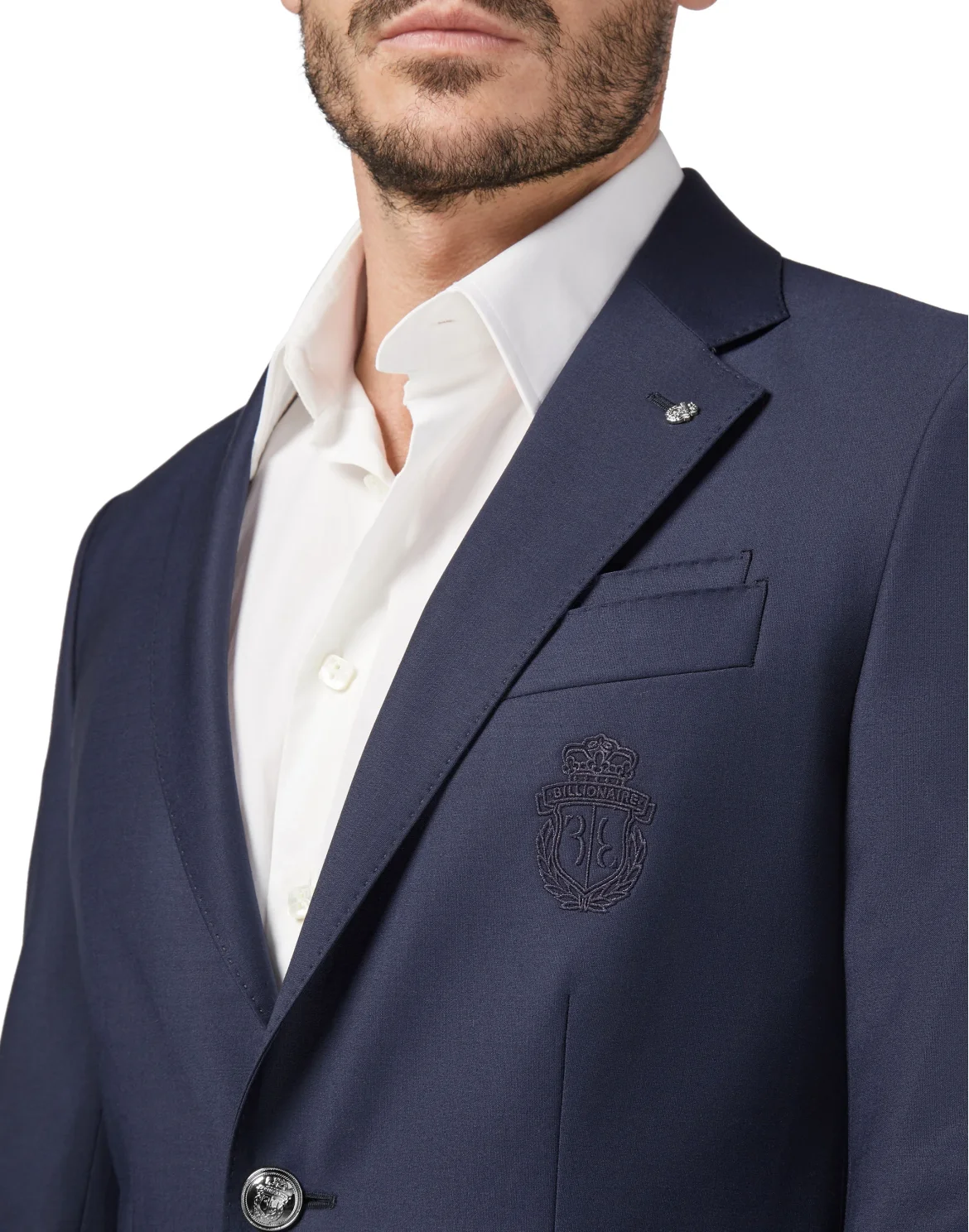 Blazer Super Slim Fit Crest, цвет: Синий