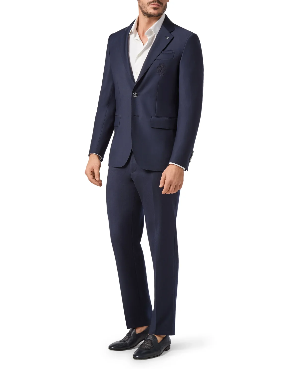Blazer Super Slim Fit Crest, цвет: Синий