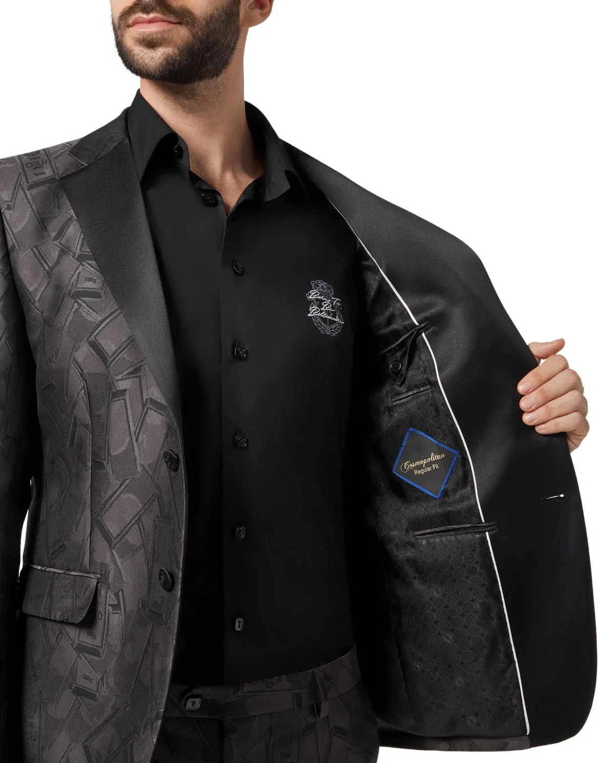 Blazer Super Slim Fit Gold, цвет: Черный
