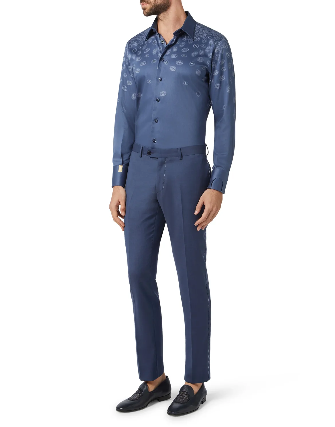 Shirt Silver Cut LS/Milano Gold, цвет: Синий