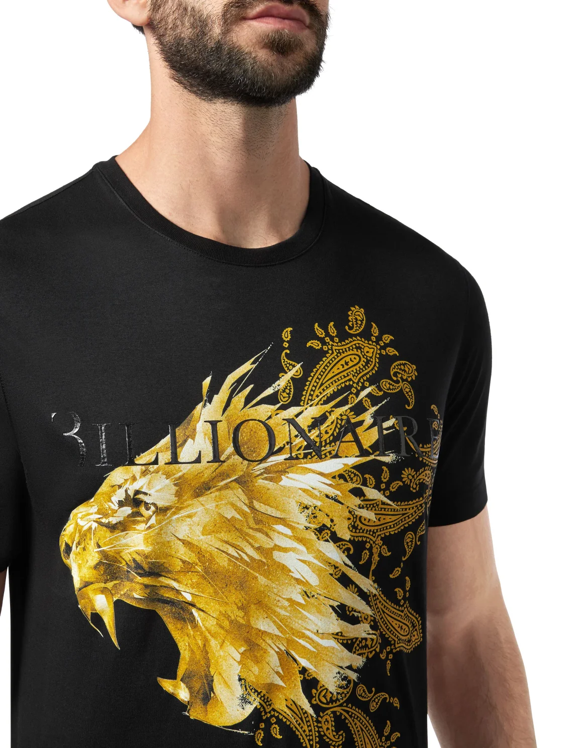 T-shirt Round Neck SS Lion, цвет: Черный