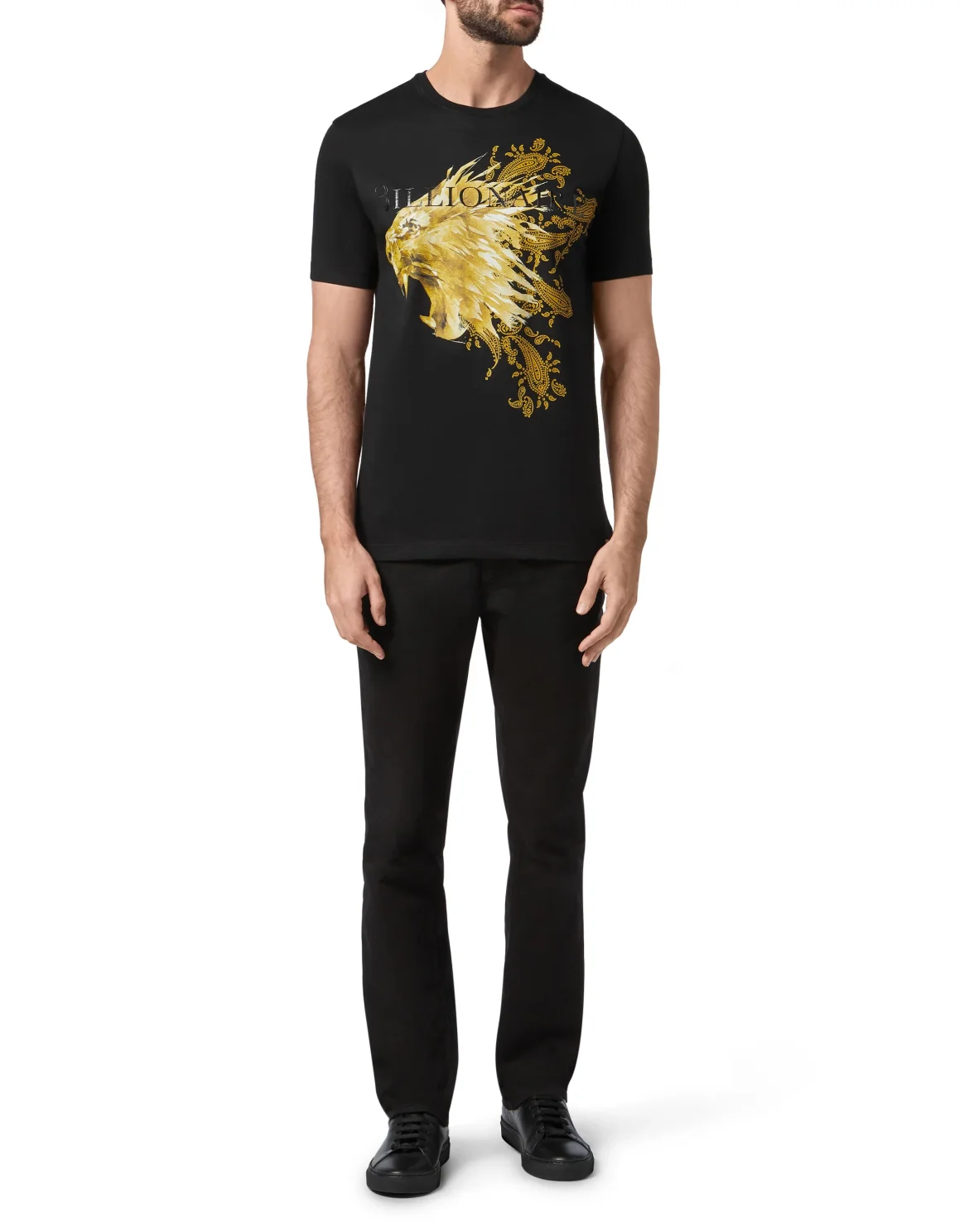 T-shirt Round Neck SS Lion, цвет: Черный