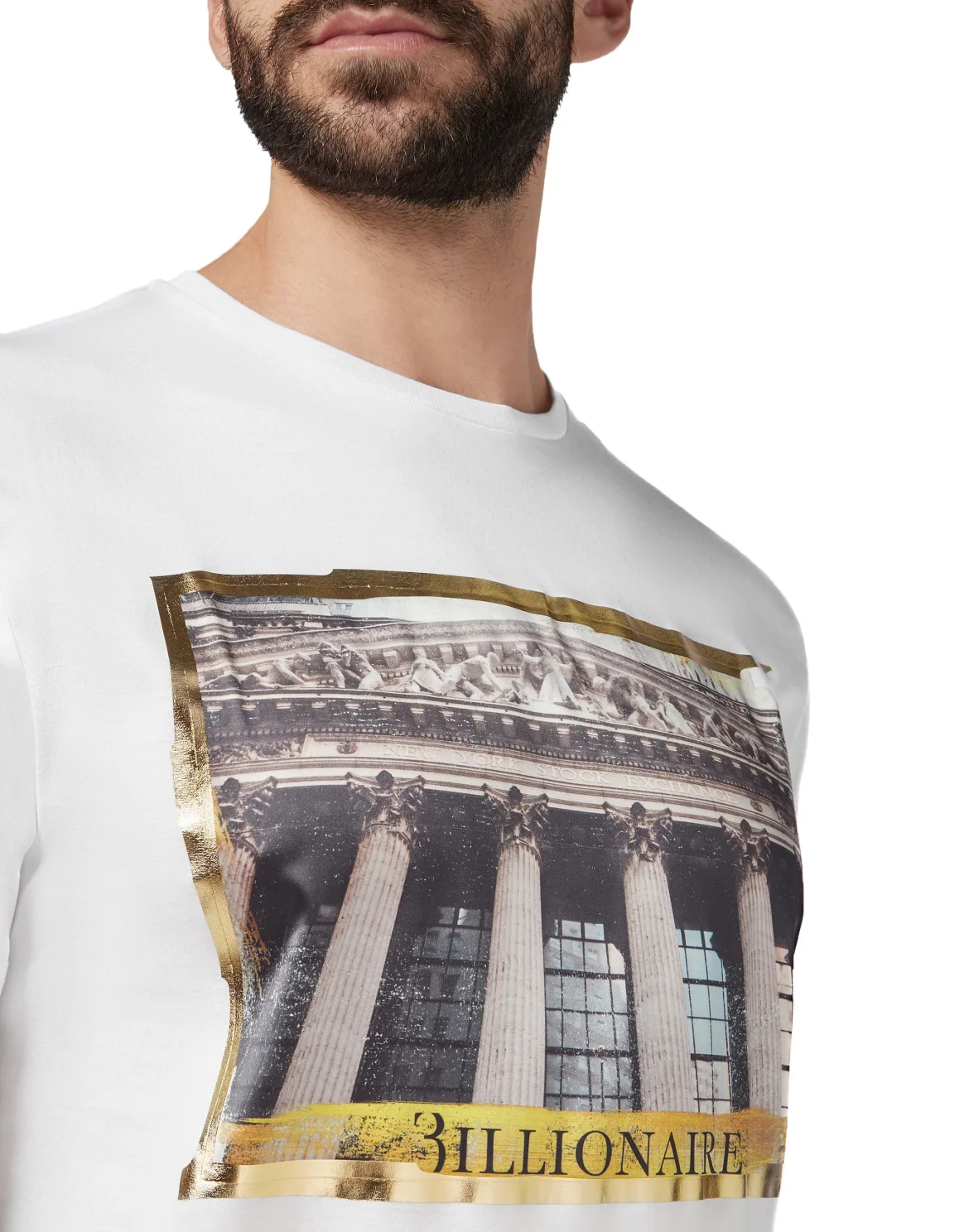 T-shirt Round Neck SS Money, цвет: Белый