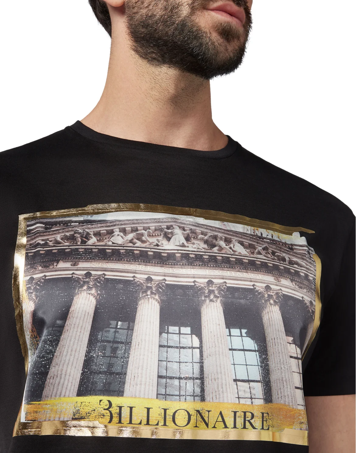 T-shirt Round Neck SS Money, цвет: Черный
