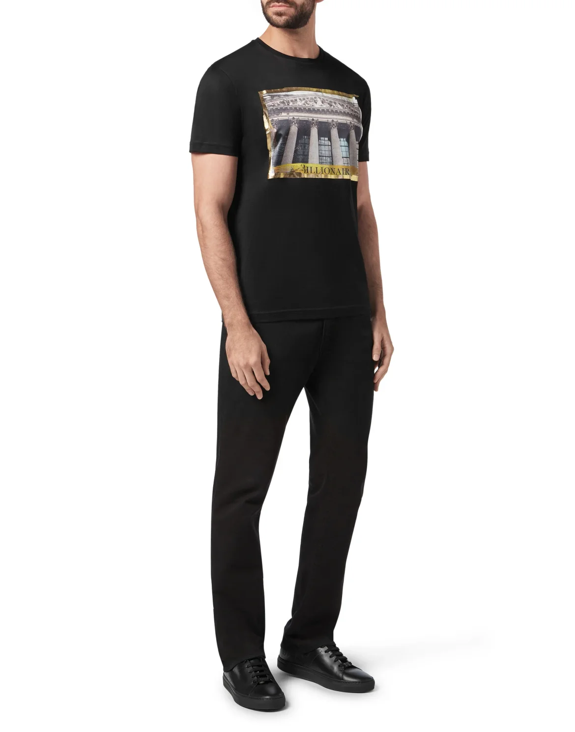 T-shirt Round Neck SS Money, цвет: Черный