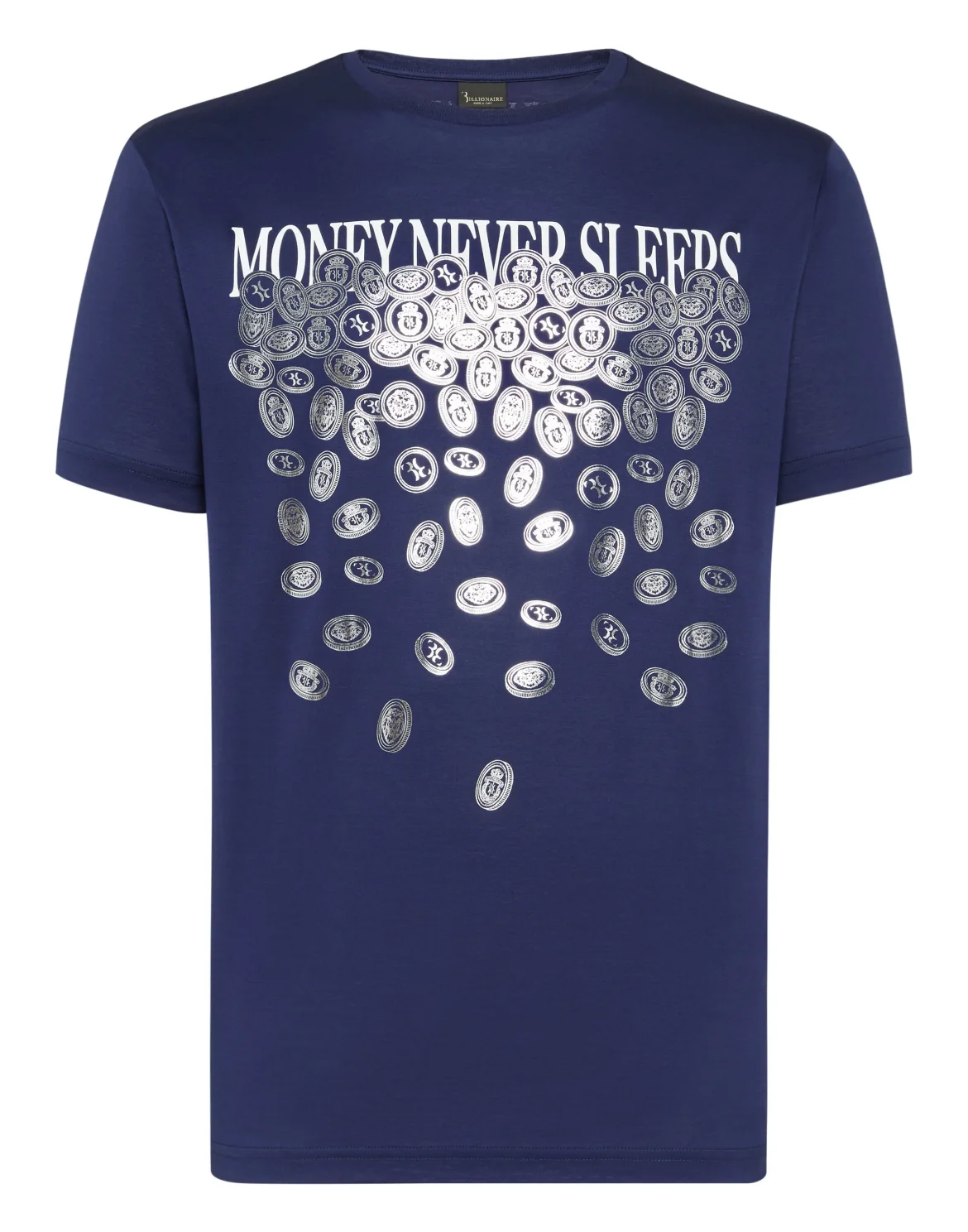 T-shirt Round Neck SS Money, цвет: Синий