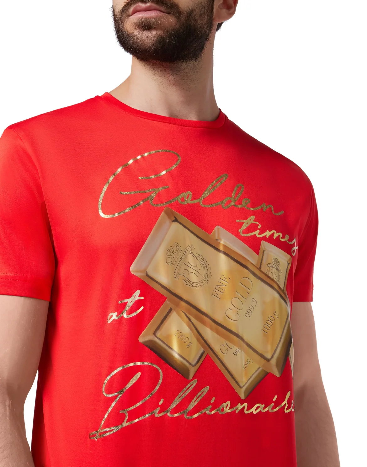 T-shirt Round Neck SS Lion, цвет: Красный