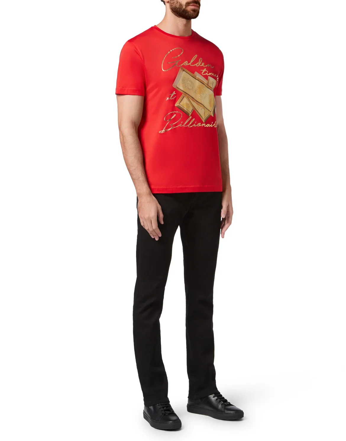 T-shirt Round Neck SS Lion, цвет: Красный
