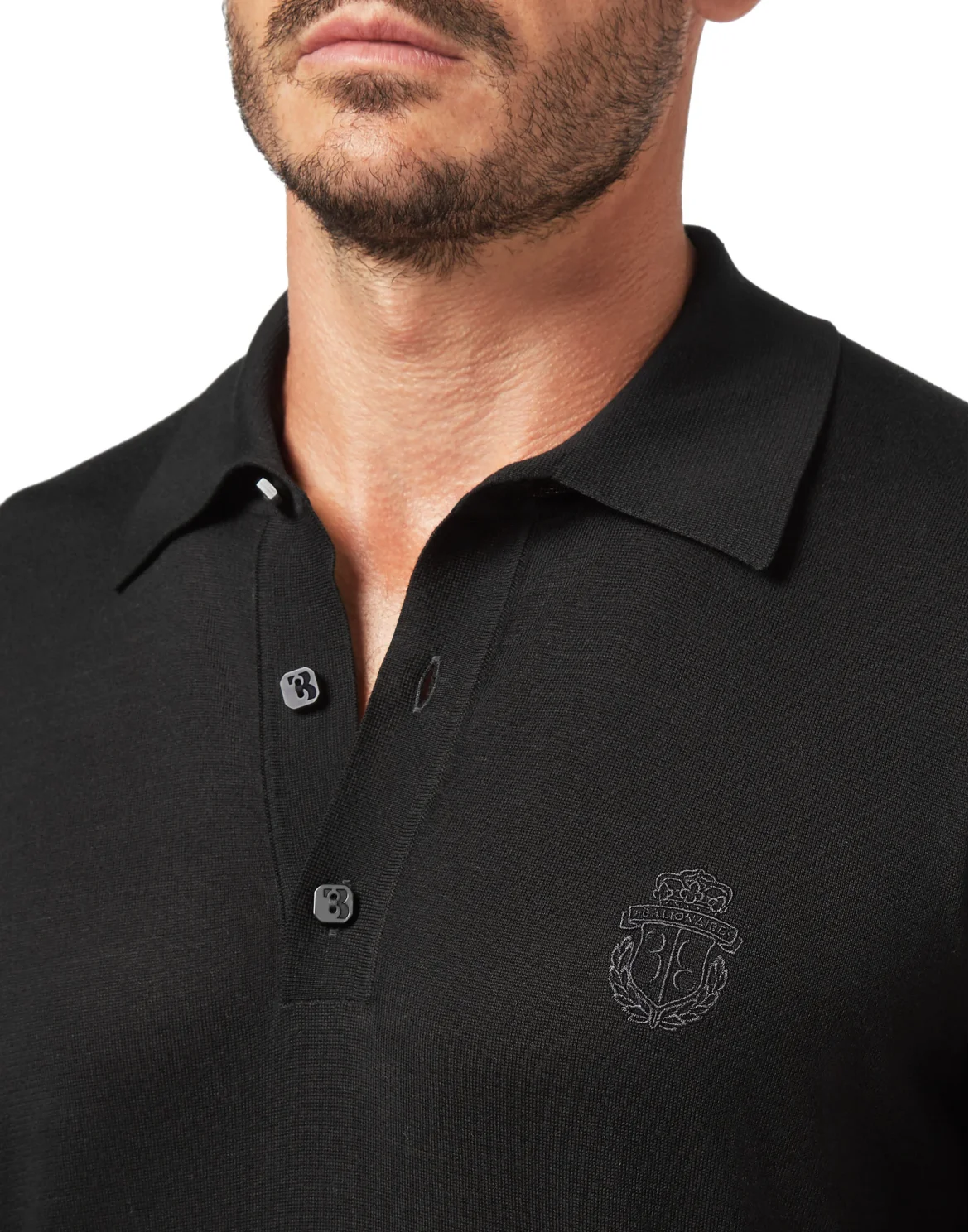 Pullover Polo-Neck LS Crest, цвет: Черный
