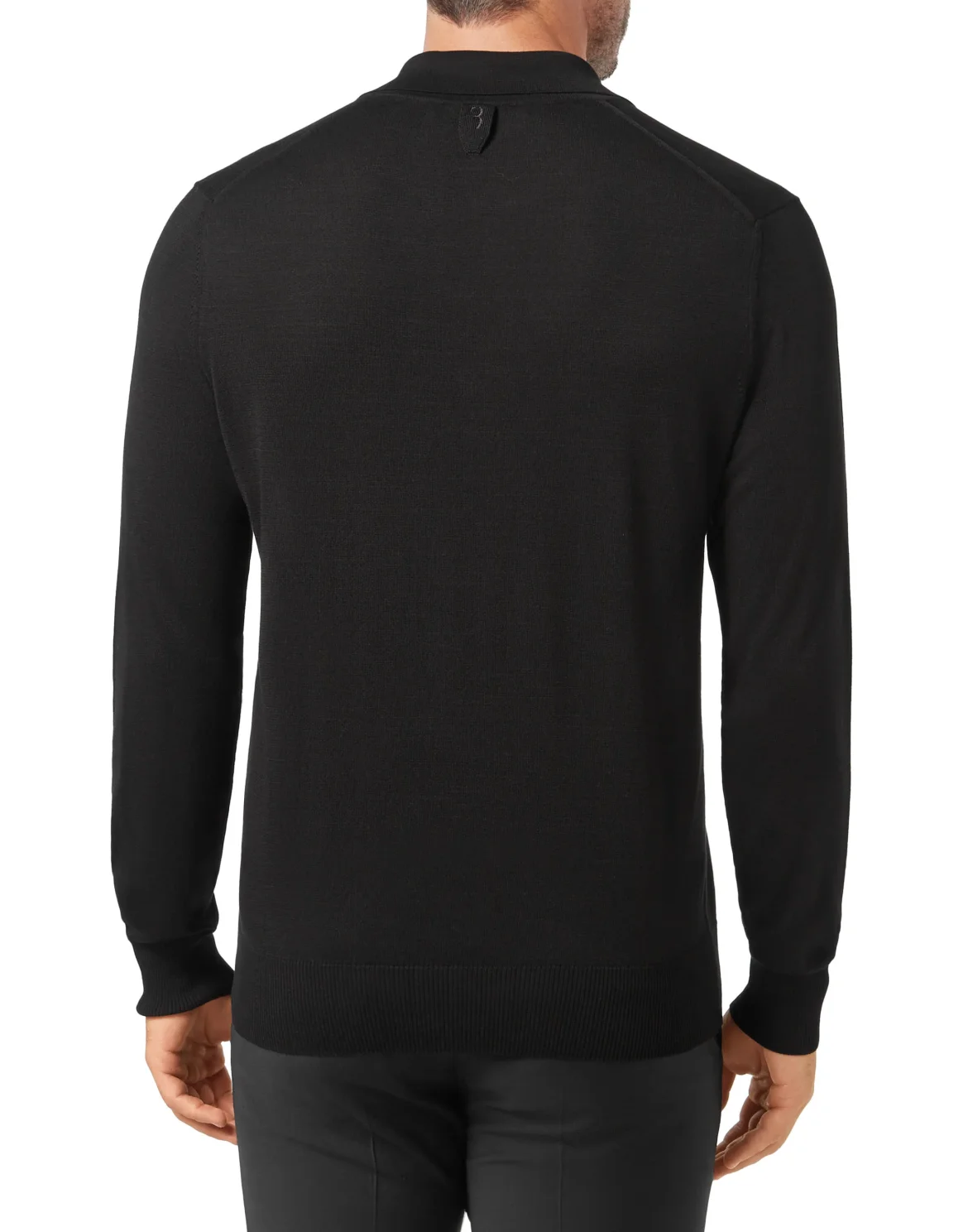 Pullover Polo-Neck LS Crest, цвет: Черный