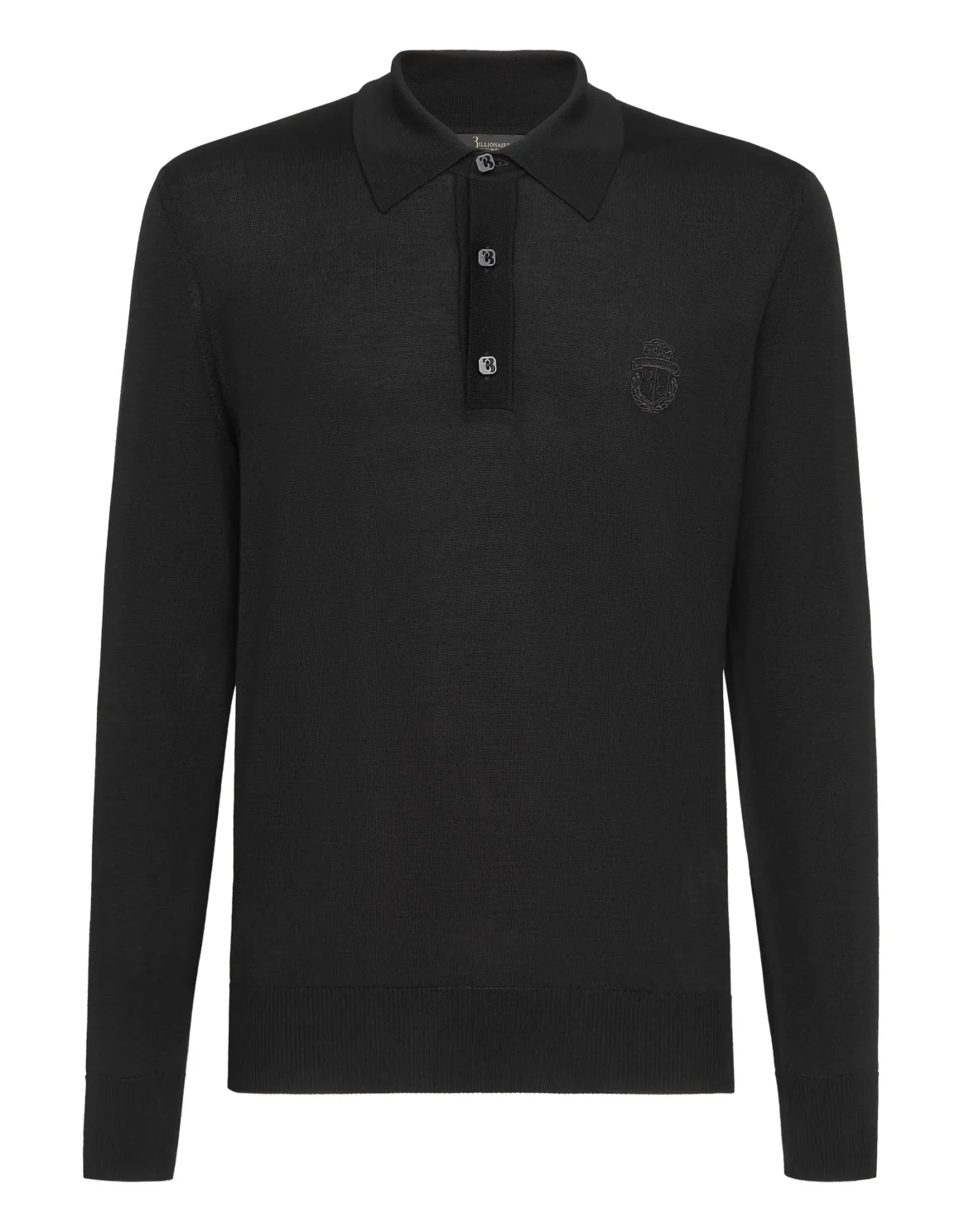 Pullover Polo-Neck LS Crest, цвет: Черный