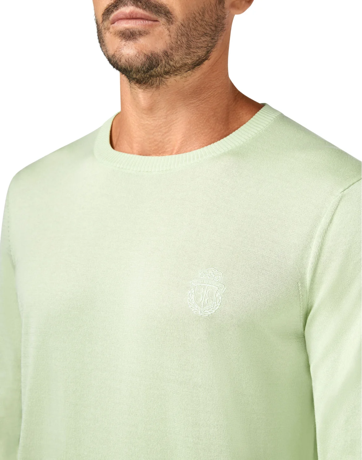 Pullover Round Neck LS Crest, цвет: Зеленый