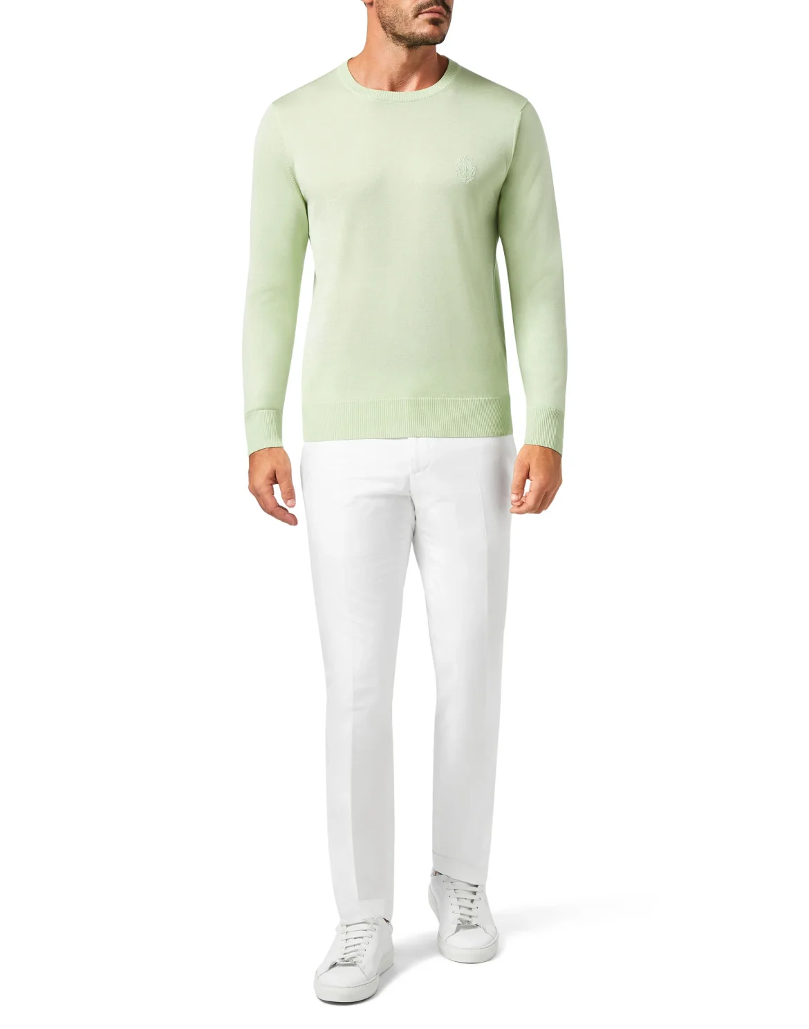 Pullover Round Neck LS Crest, цвет: Зеленый