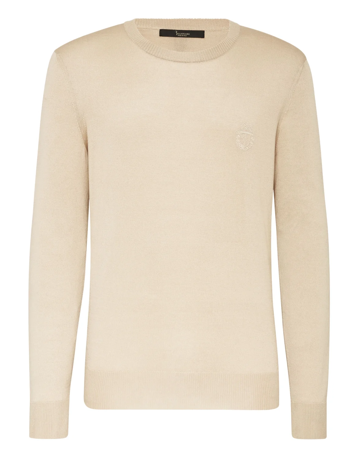 Pullover Round Neck LS Crest, цвет: Бежевый
