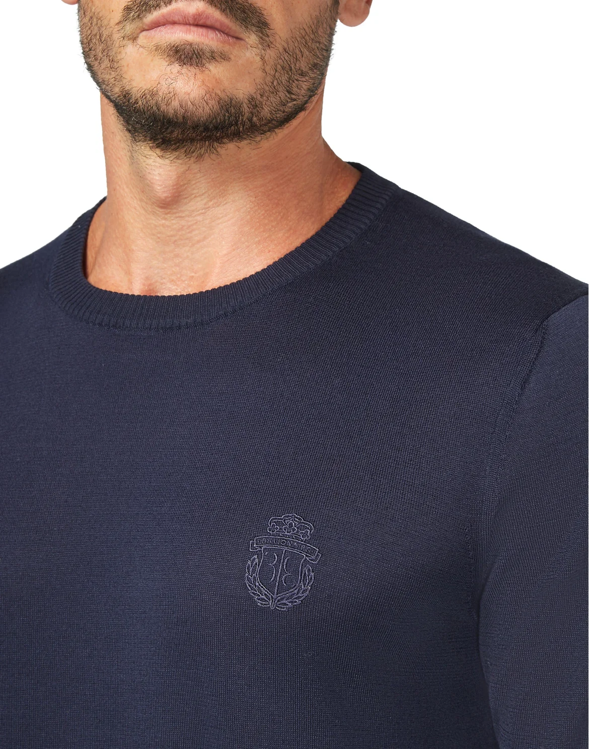 Pullover Round Neck LS Crest, цвет: Синий