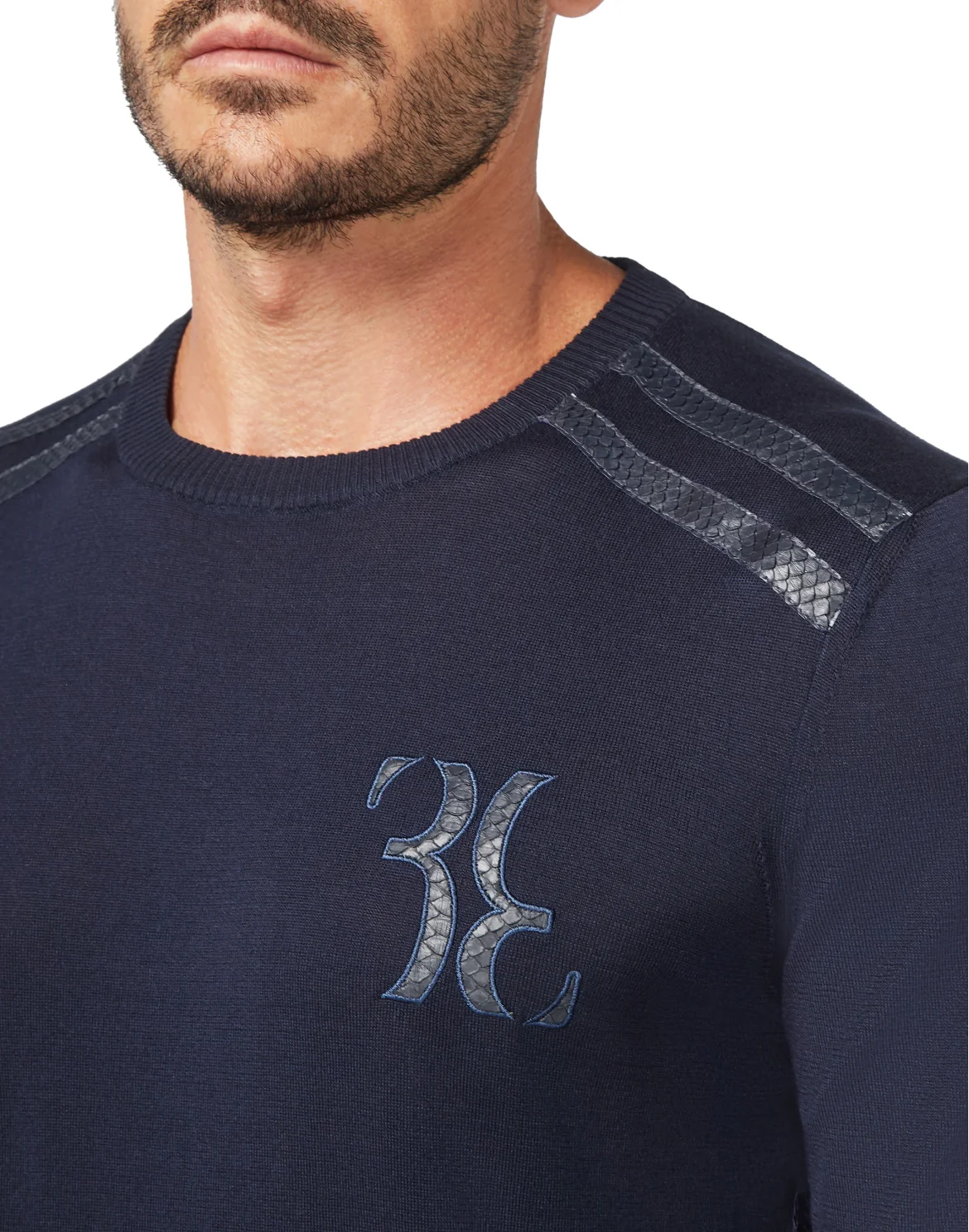 Pullover Round Neck LS Luxury, цвет: Синий