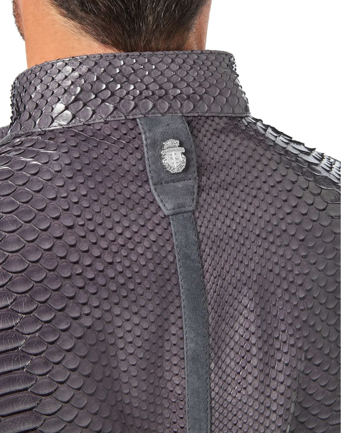 Leather Jacket Luxury, цвет: Серый