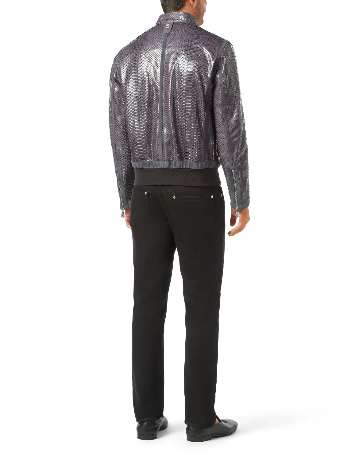 Leather Jacket Luxury, цвет: Серый