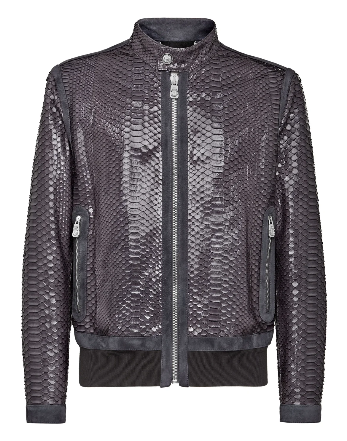 Leather Jacket Luxury, цвет: Серый