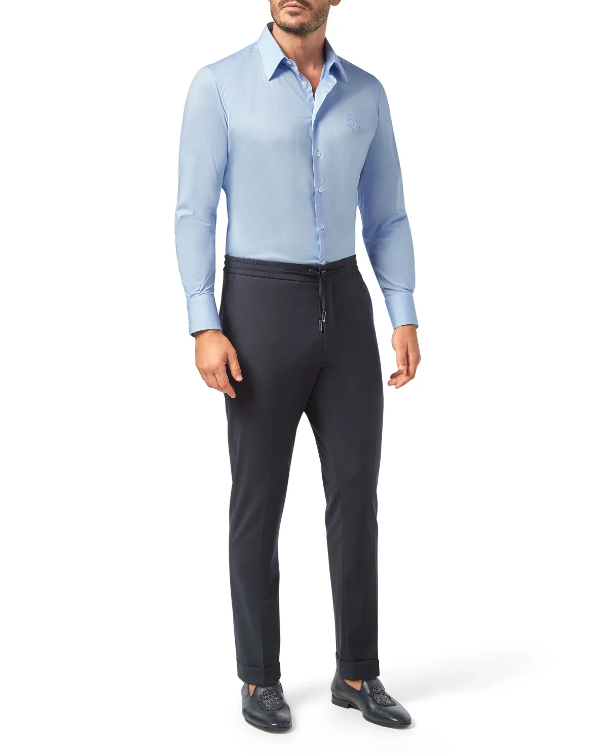 Shirt Silver Cut LS/Milano Crest, цвет: Синий