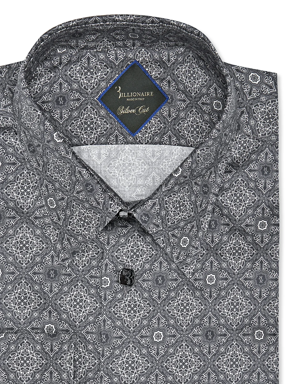 Shirt Silver Cut LS/Milano Floral Geometric, цвет: Черный