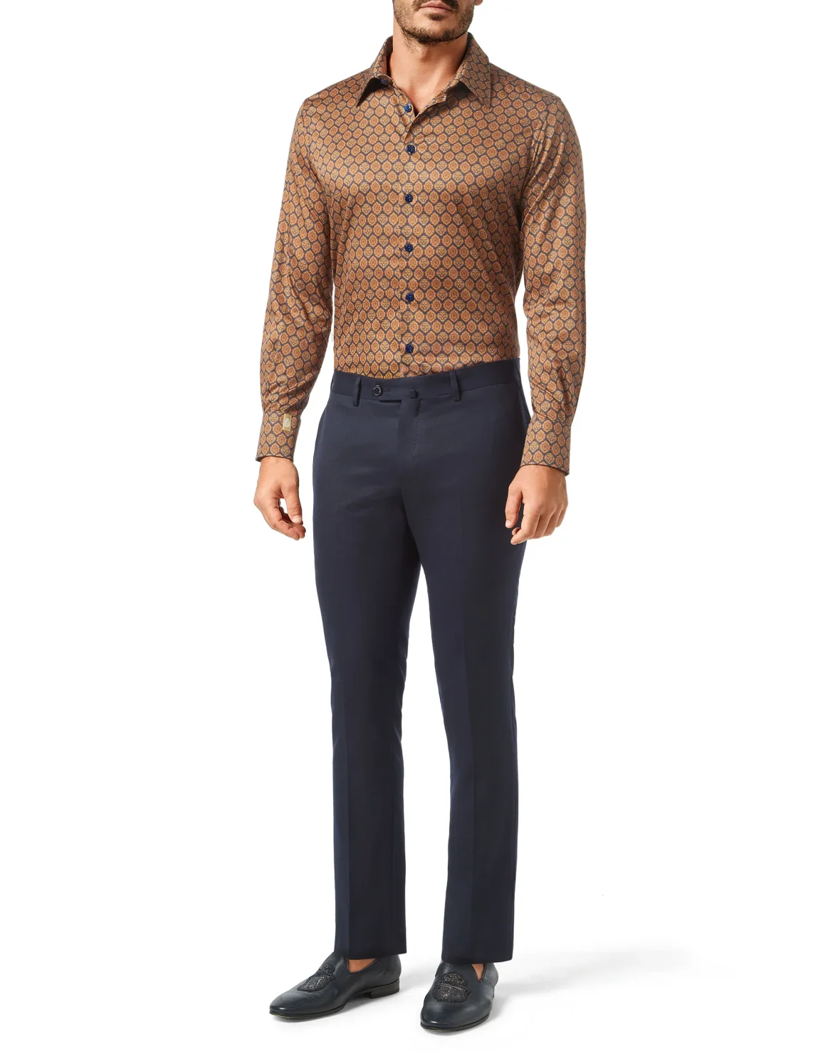 Shirt Silver Cut LS/Flavio Lion, цвет: Синий