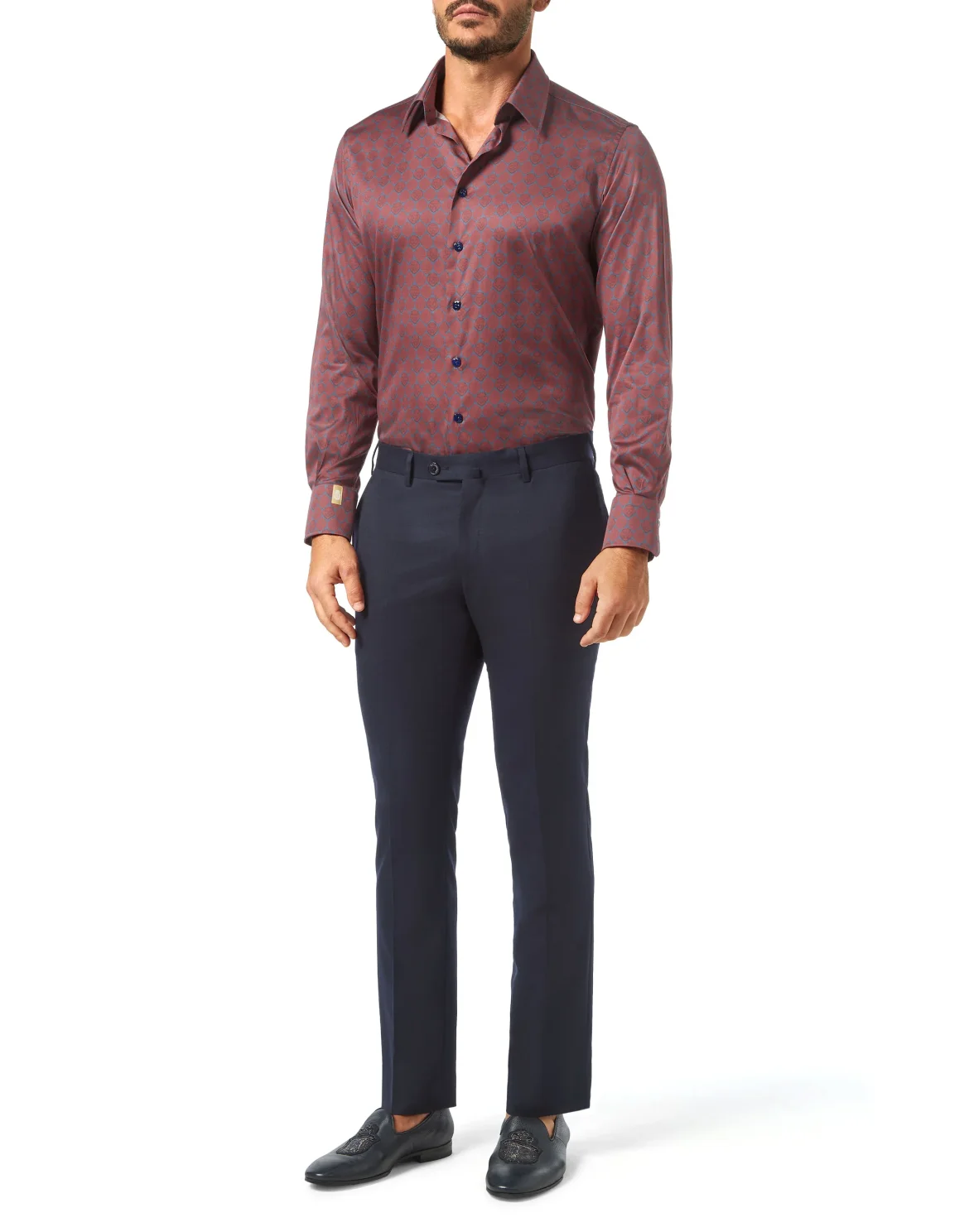Shirt Silver Cut LS/Flavio Lion, цвет: Синий