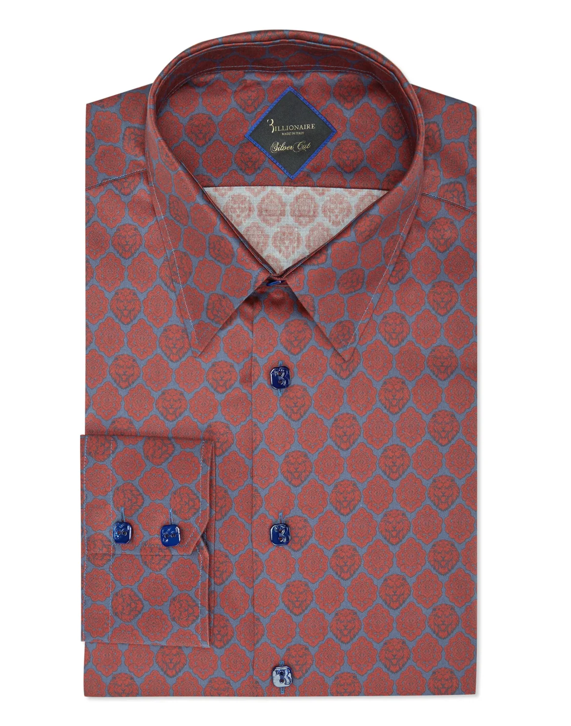 Shirt Silver Cut LS/Flavio Lion, цвет: Синий