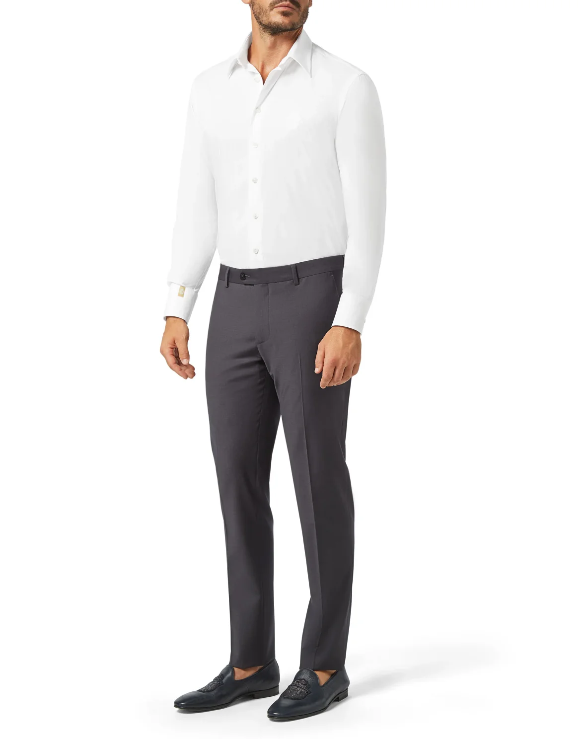 Long Trousers Regular Fit Crest, цвет: Серый