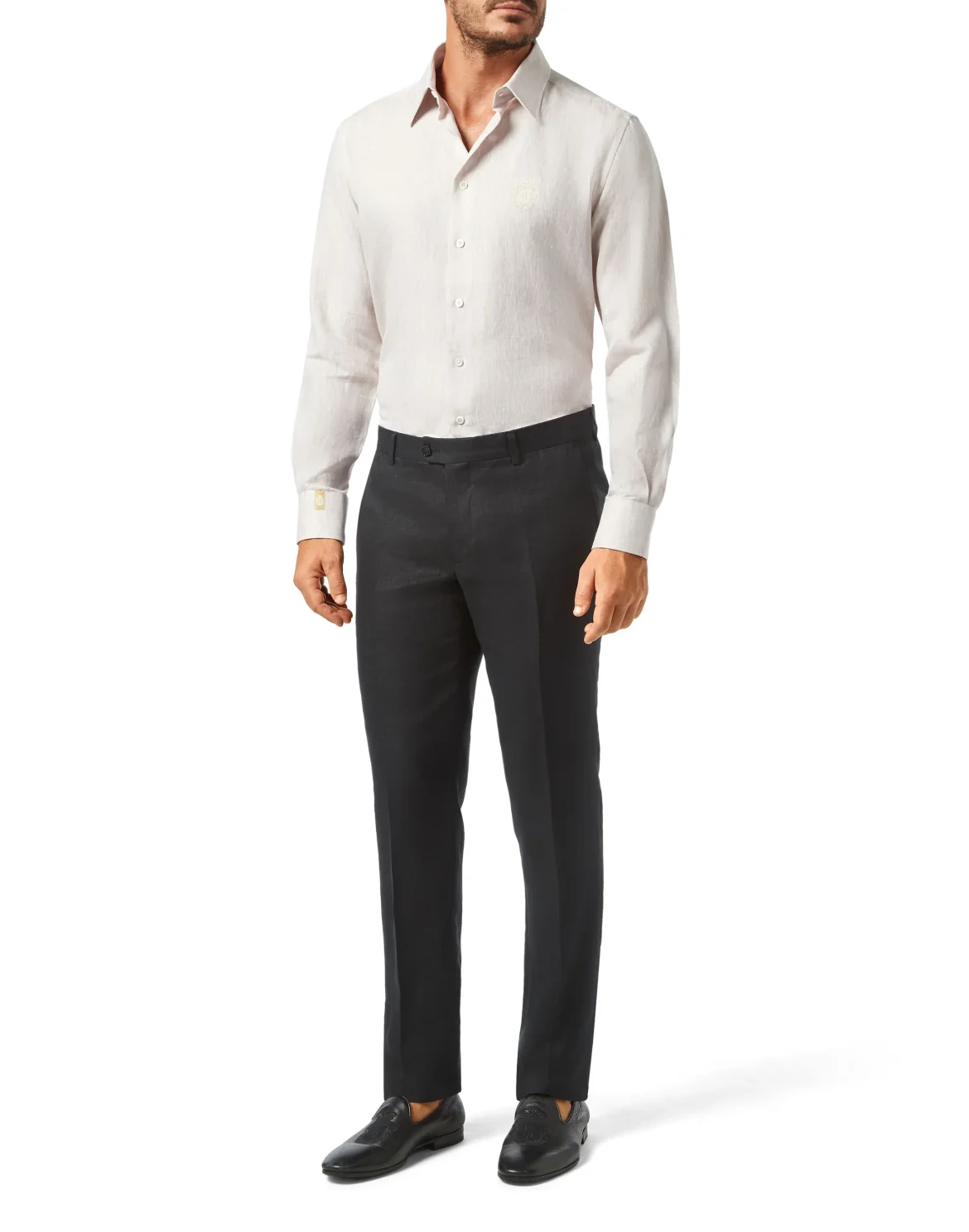 Trousers Tailored Fit Crest, цвет: Черный